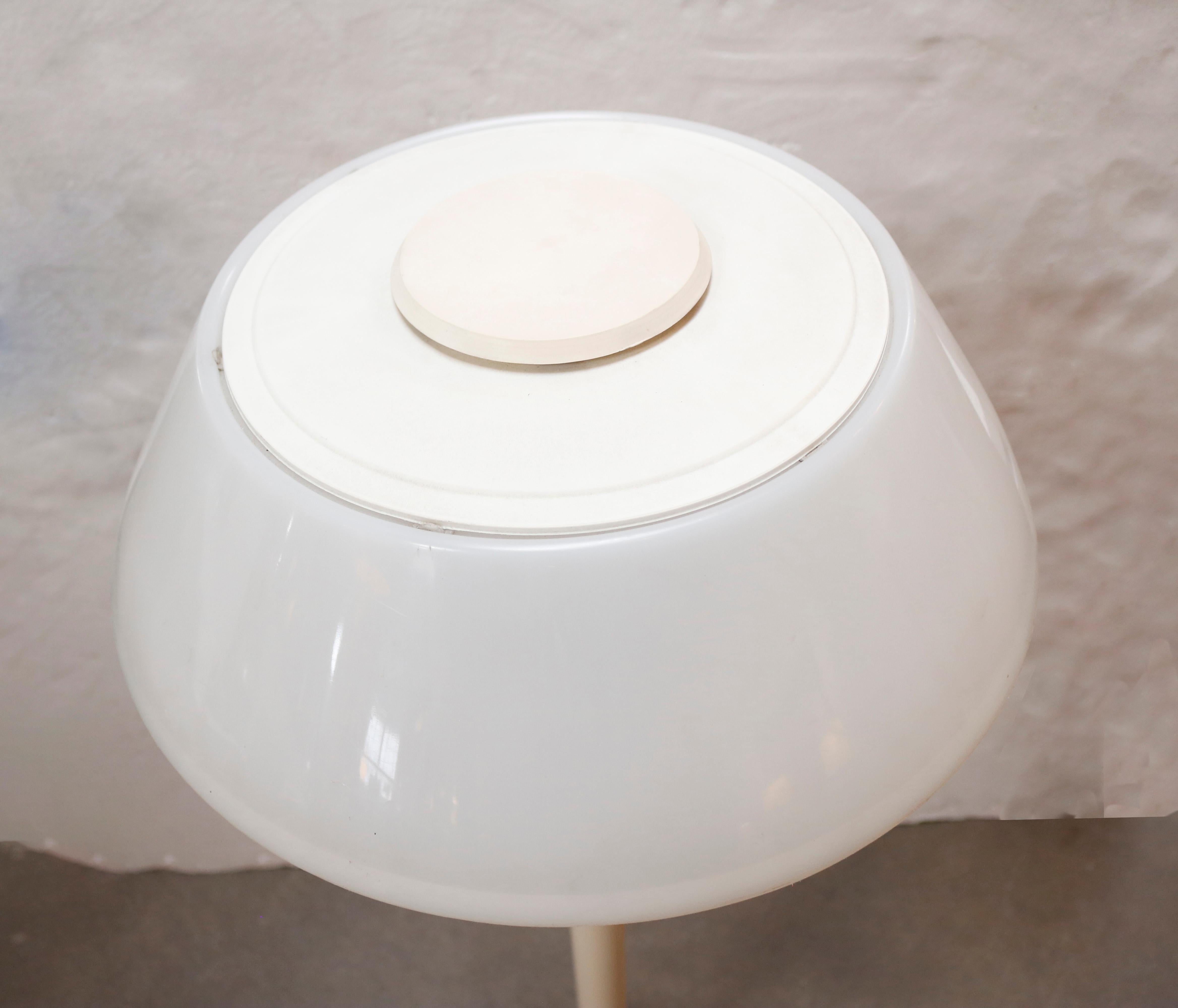 Mid-Century Modern 1970s Minimalist Plastic Floor Lamp