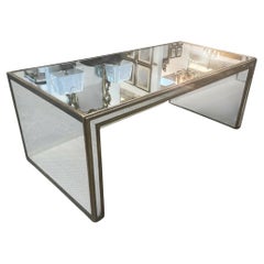 70's Mirrored Waterfall Coffee Table