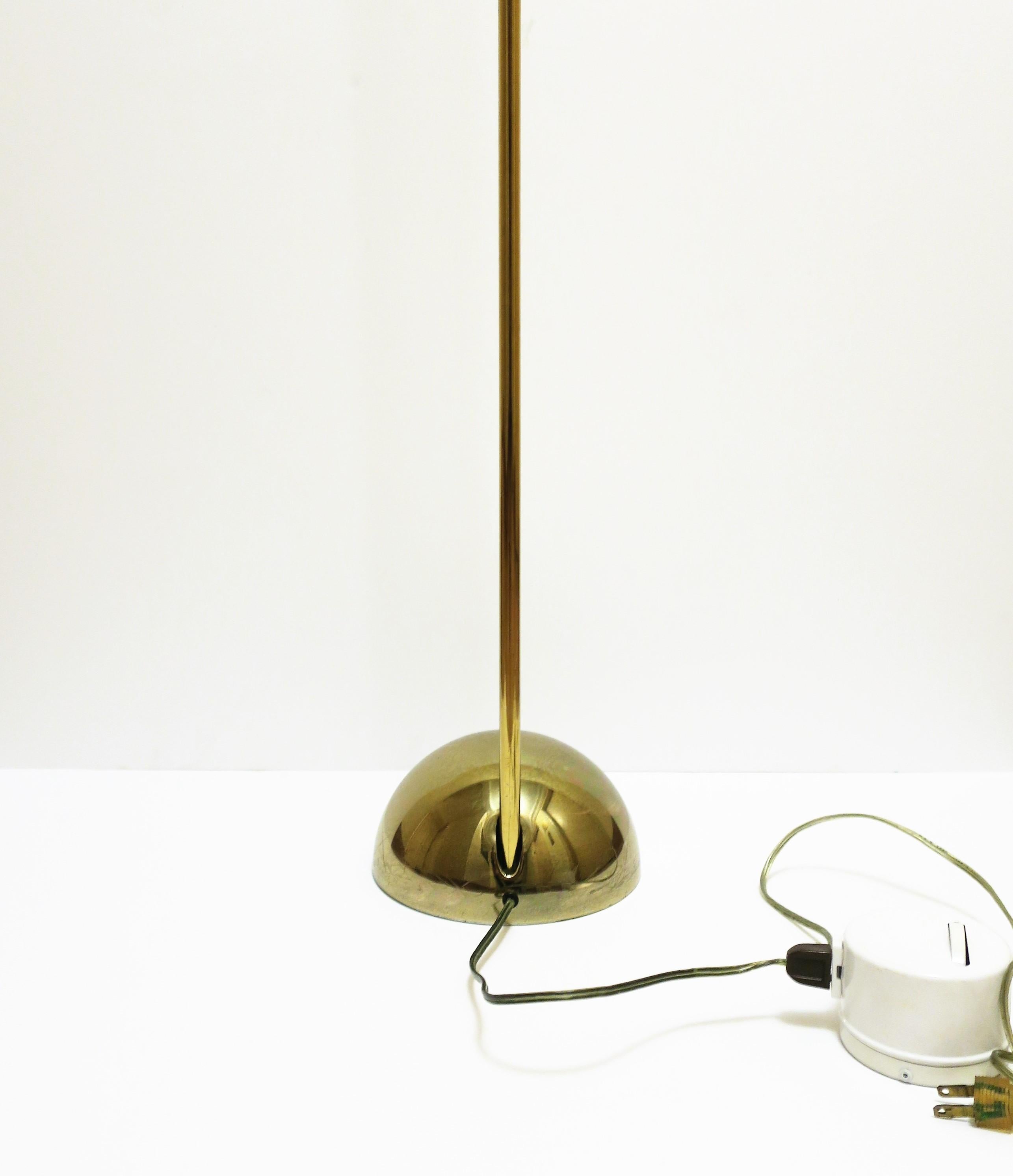 Modern Brass Plated Floor Lamp, circa 1970s For Sale 4