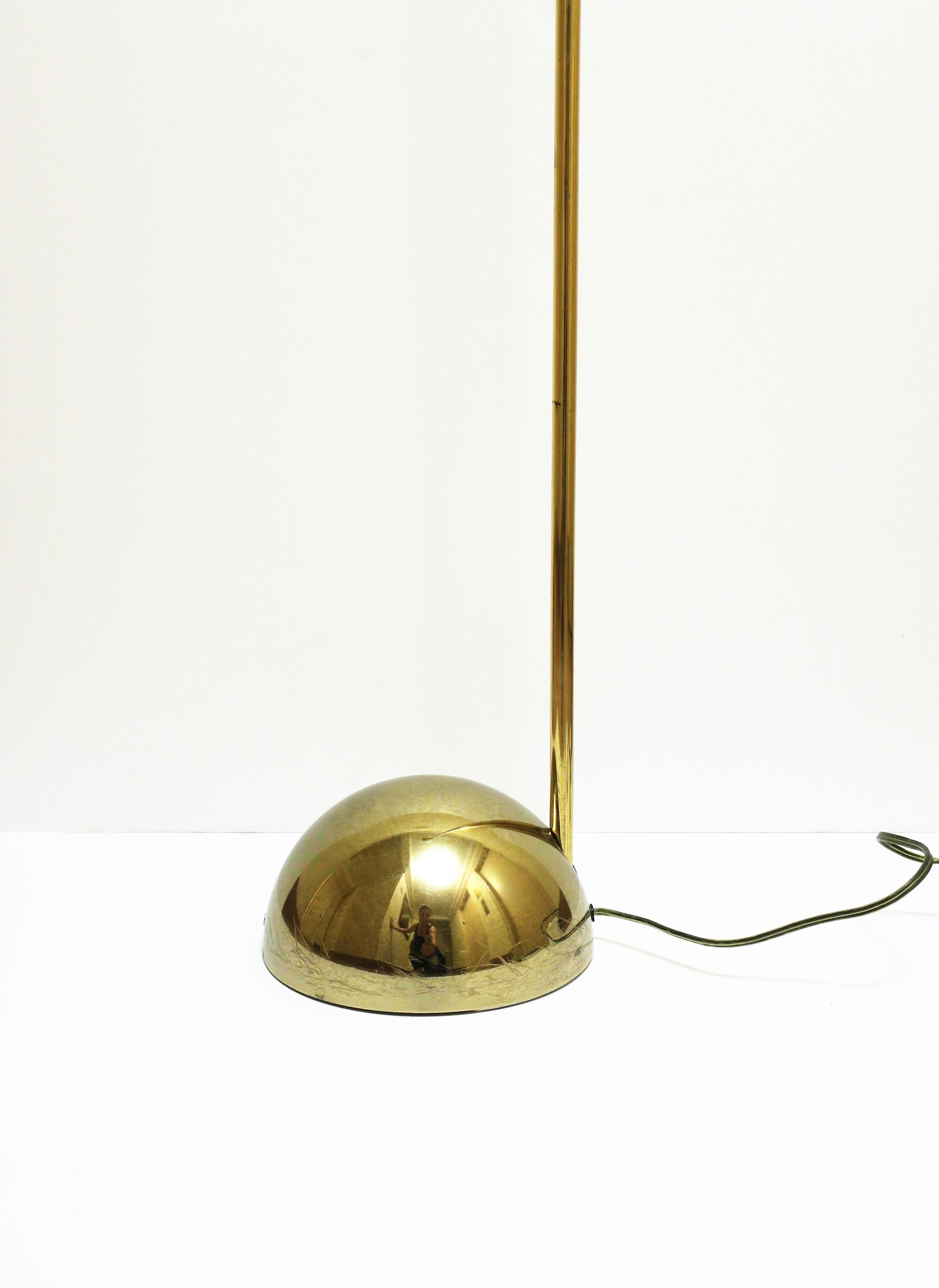 Modern Brass Plated Floor Lamp, circa 1970s For Sale 1