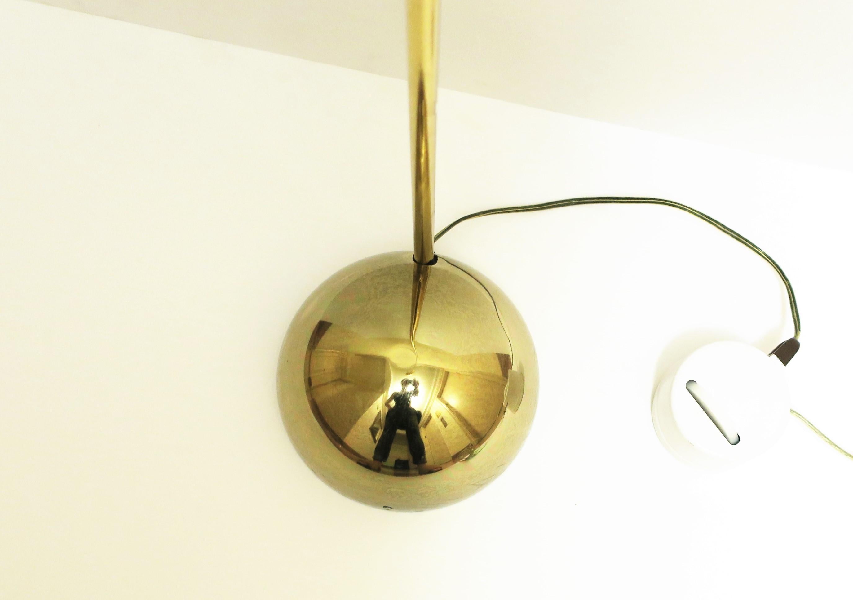 Modern Brass Plated Floor Lamp, circa 1970s For Sale 2