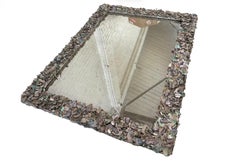 70’s Modern Designer Abalone Seashell Mirror