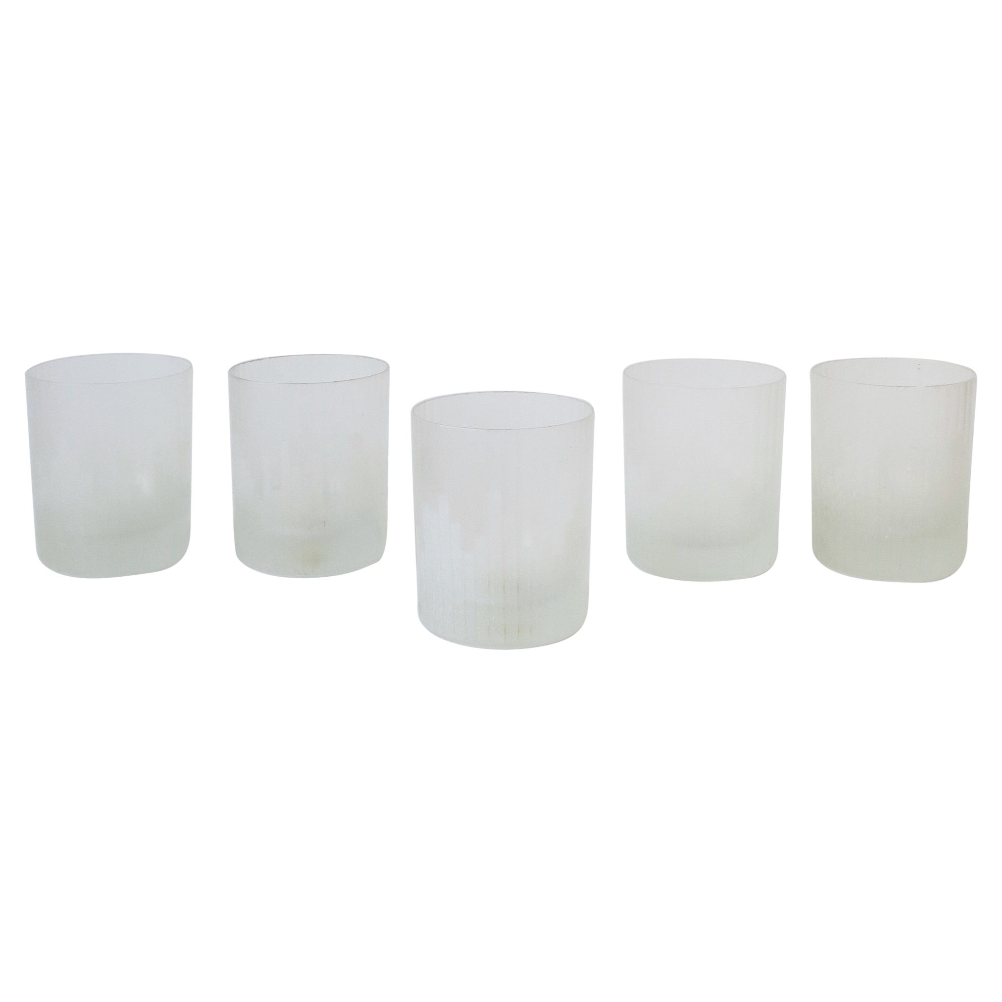 Verres à cocktail modernes allemands Carl Rotter Lubeck Rocks des années 70, lot de 5