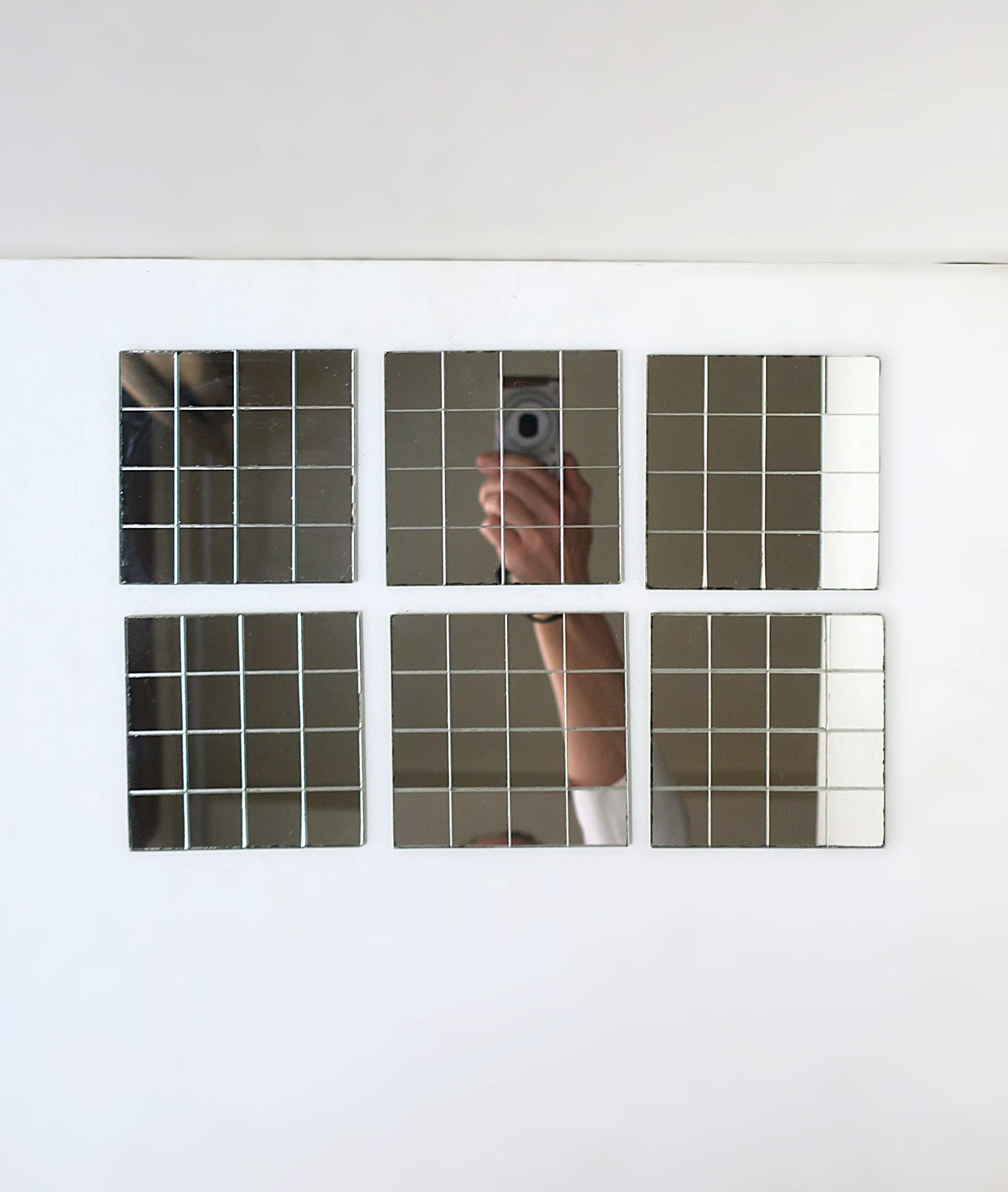 70er Jahre Modern Spiegel Untersetzer im Angebot 4