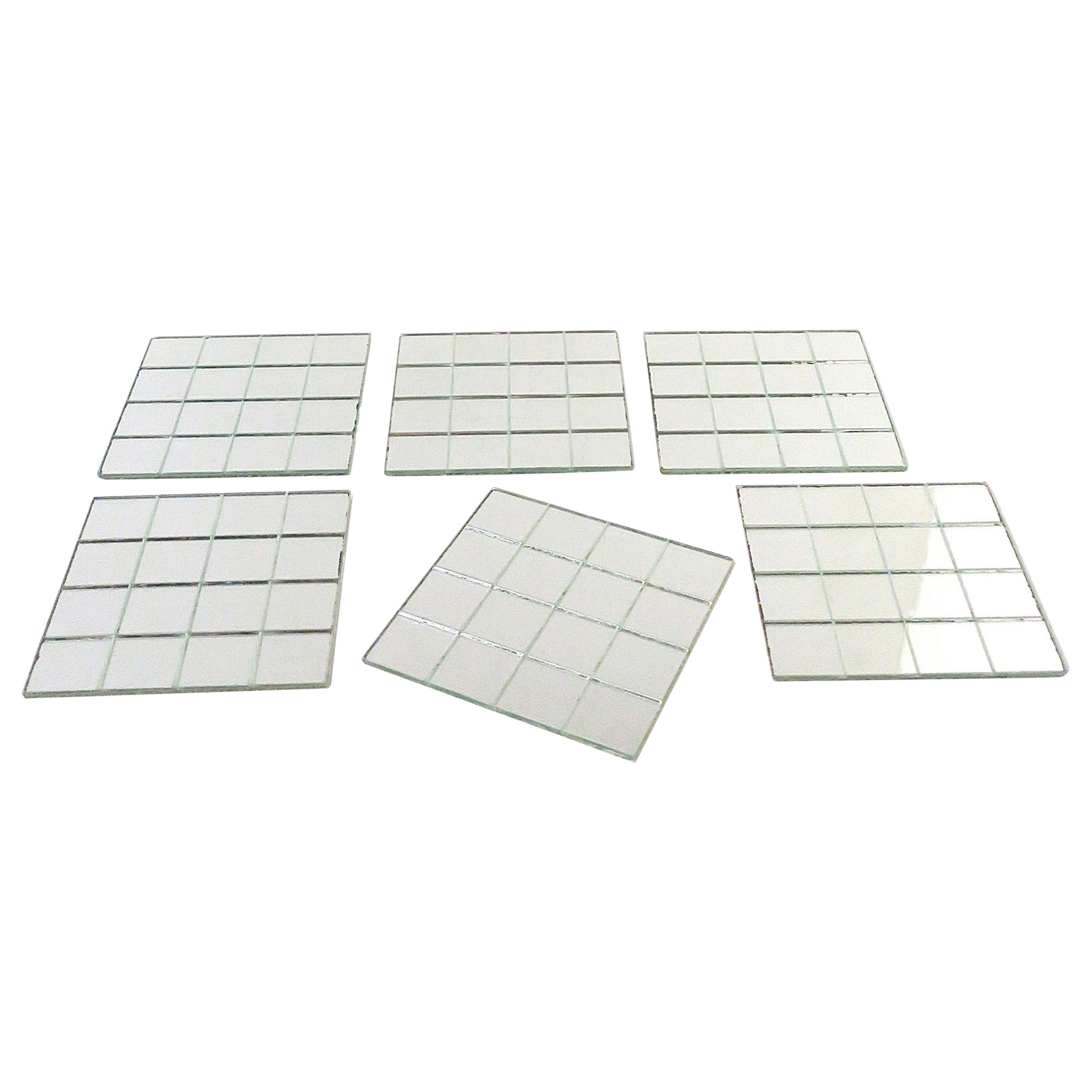 70s Modern Mirror Coasters