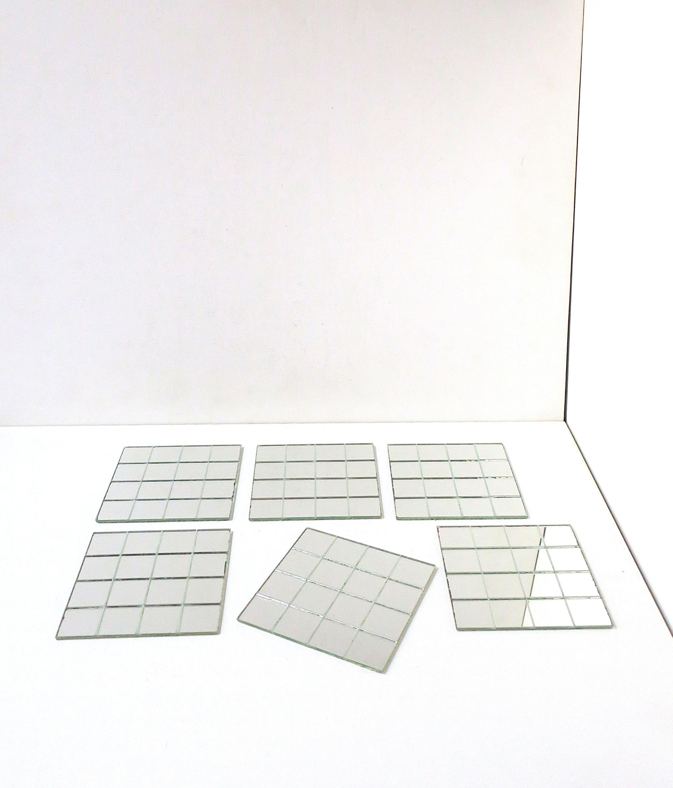 70s Modern Mirror Coasters
