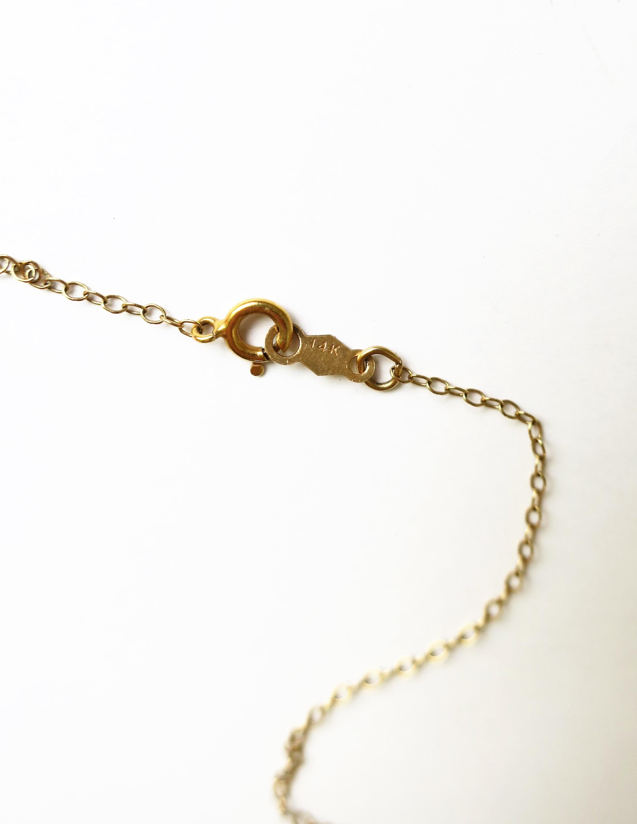 Sexy Nameplate Necklace 14-Karat Yellow Gold, circa 1970s Disco Era 9