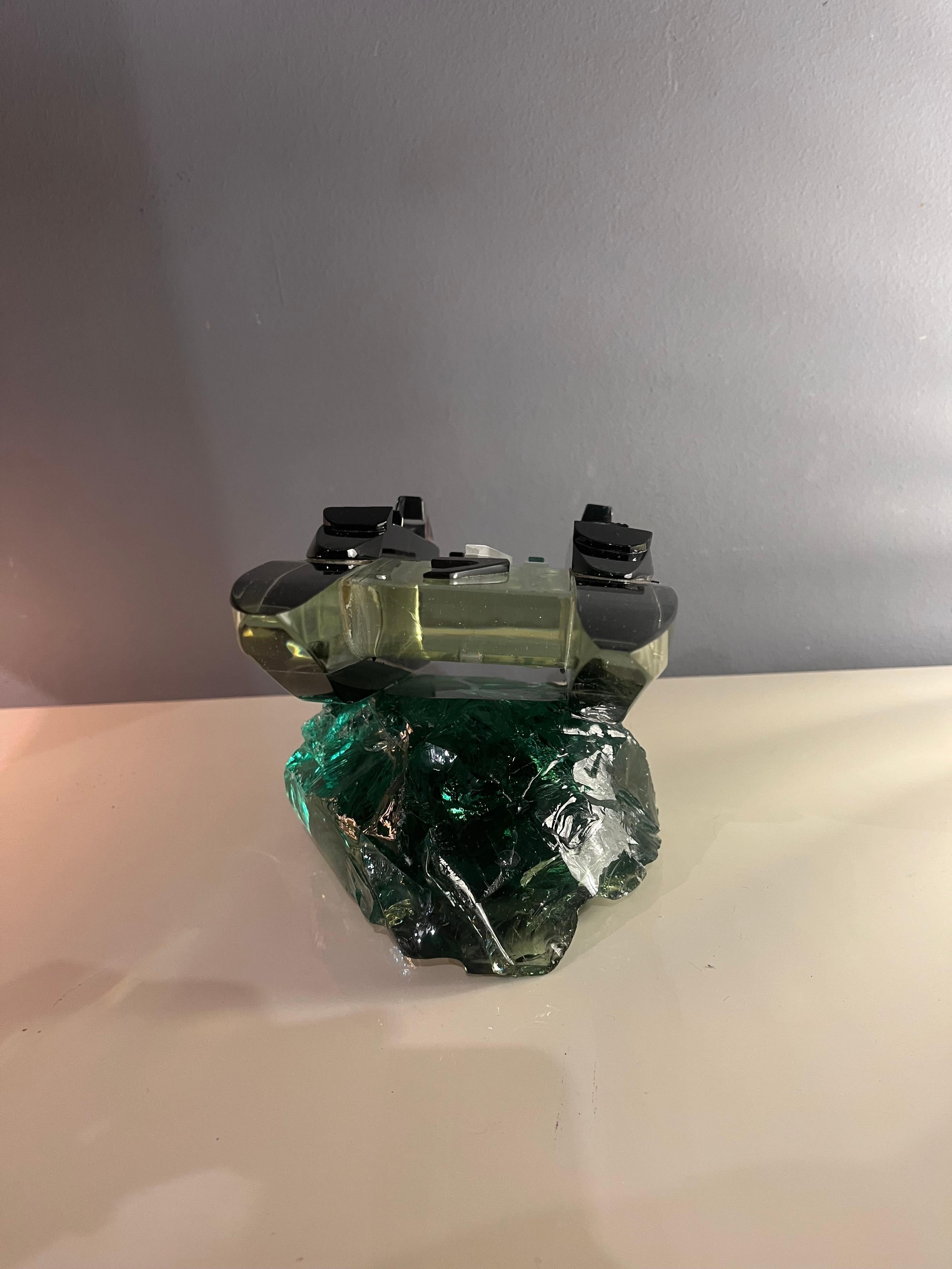 Italian sculpture de bateau en verre de Murano des années 70 par Berlini en vente