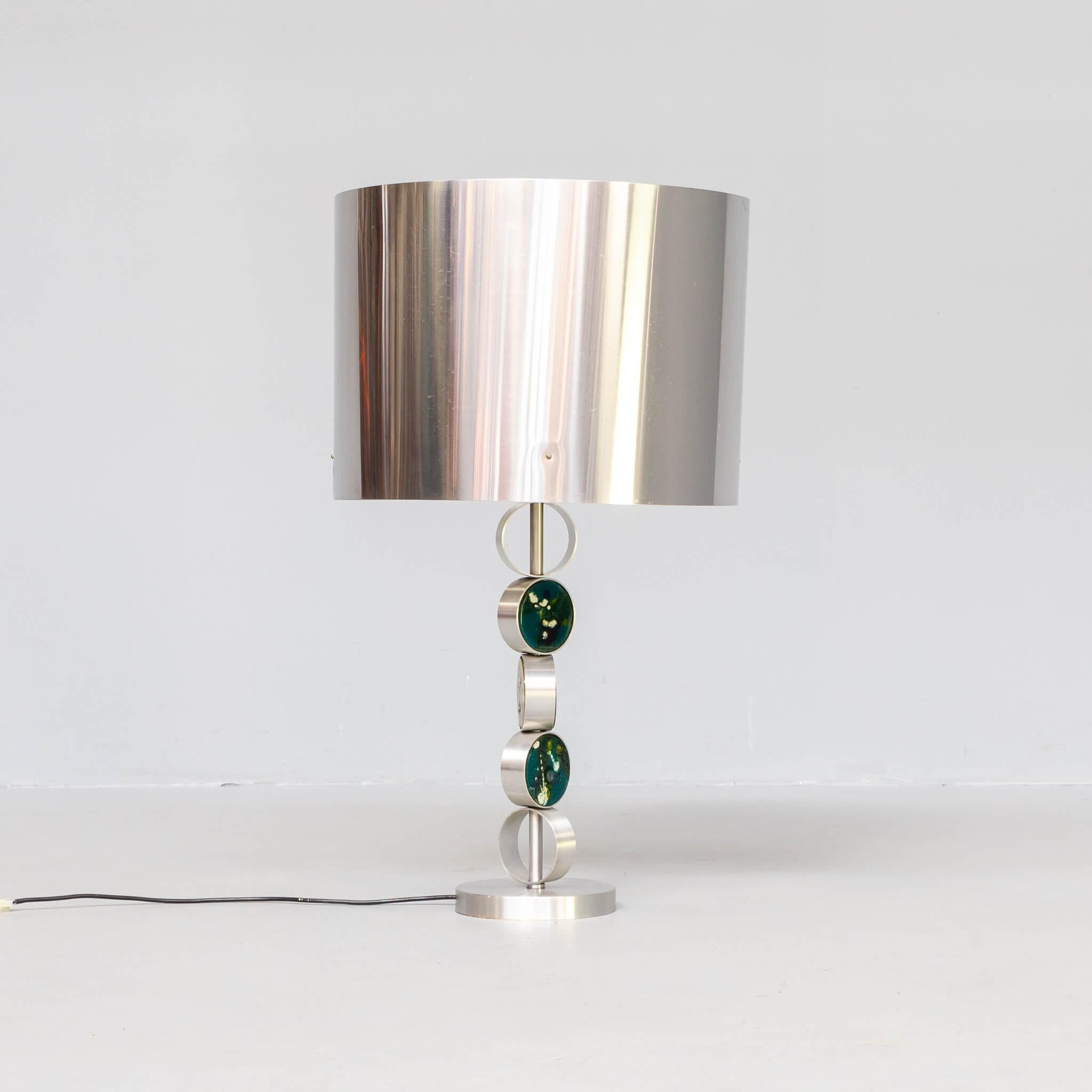 70s Nanny Still D-2095 Metal and Glass Table Lamp for RAAK Amsterdam For Sale 1