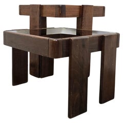 70s Nesting Tables with Smoked Glass