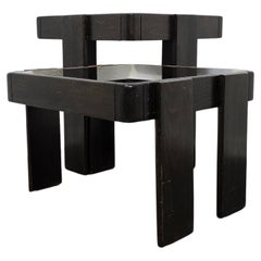 70s Nesting Tables with Smoked Glass