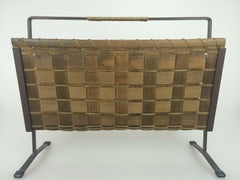 70s Newspaper Holder Newspaper Stand Metal Mesh Mid Century Design