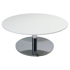 70's Nicos Zographos Styled Chrome / Wood Coffee Table