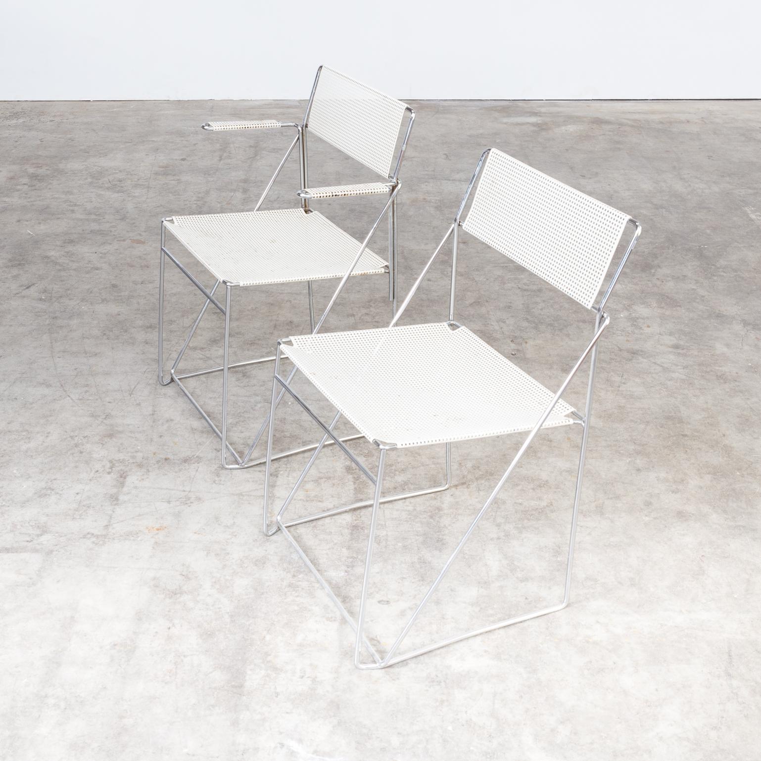1970s Niels Jorgen Haugesen ‘Nuova’ Stackable Chairs for Hybodan Set of 6 For Sale 5