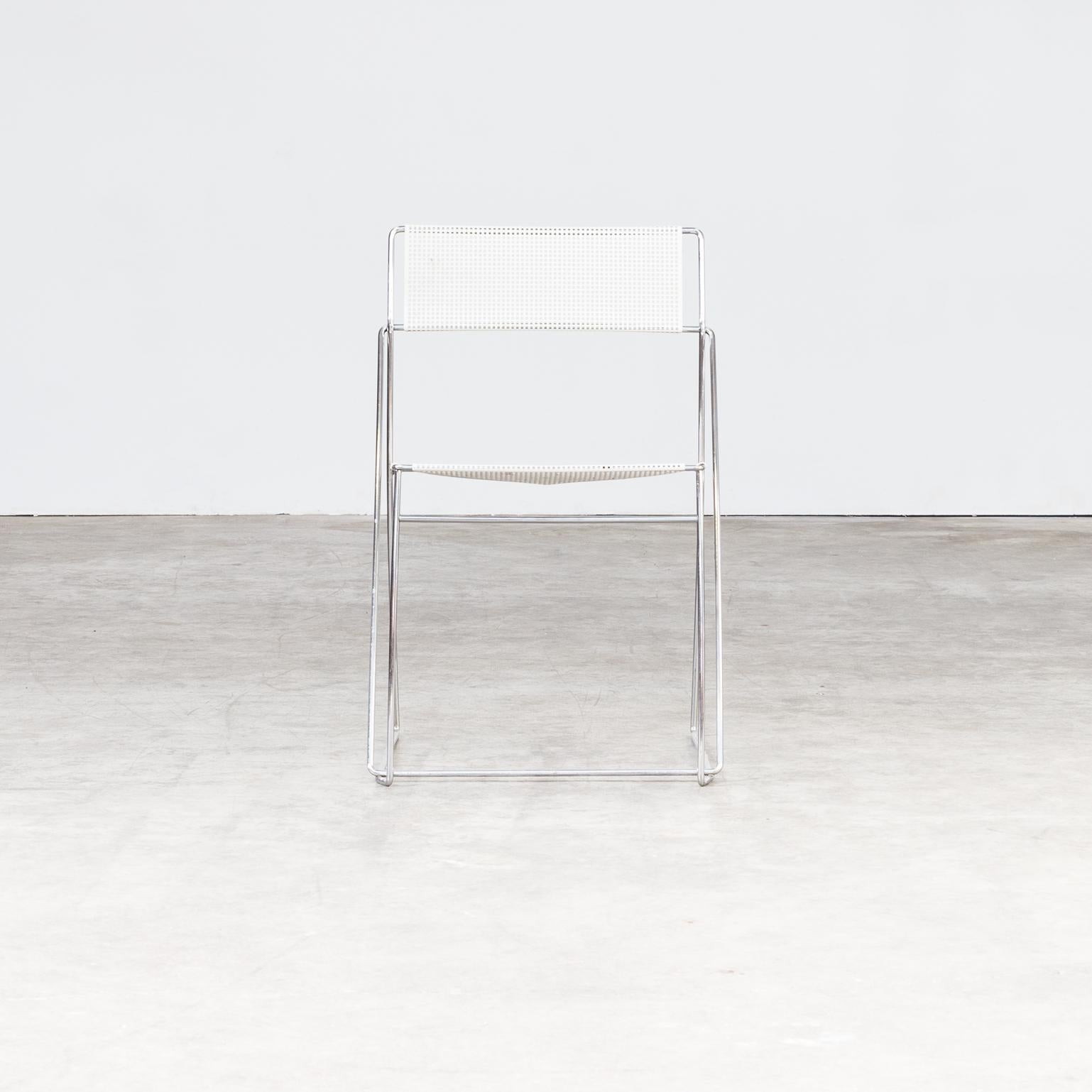 1970s Niels Jorgen Haugesen ‘Nuova’ Stackable Chairs for Hybodan Set of 6 For Sale 1