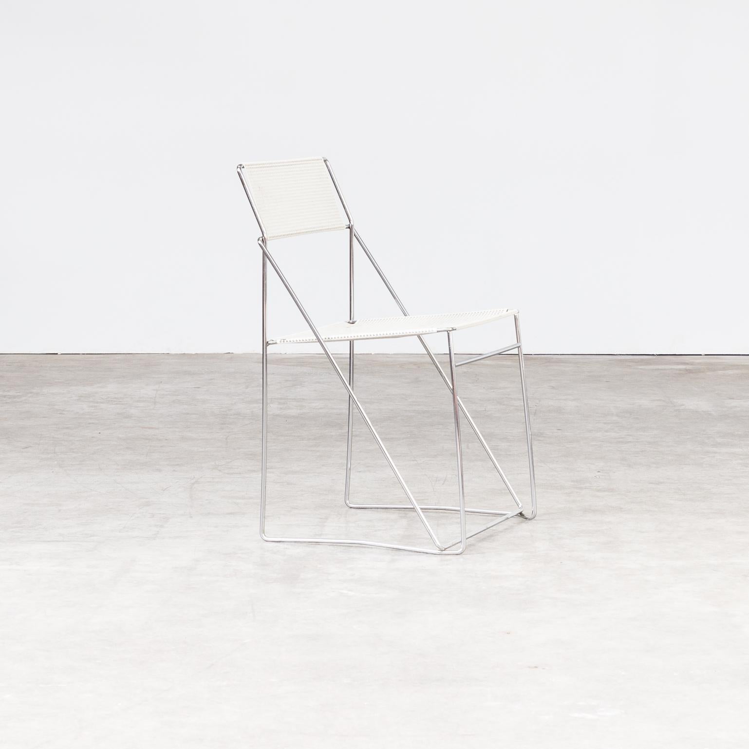 1970s Niels Jorgen Haugesen ‘Nuova’ Stackable Chairs for Hybodan Set of 6 For Sale 2