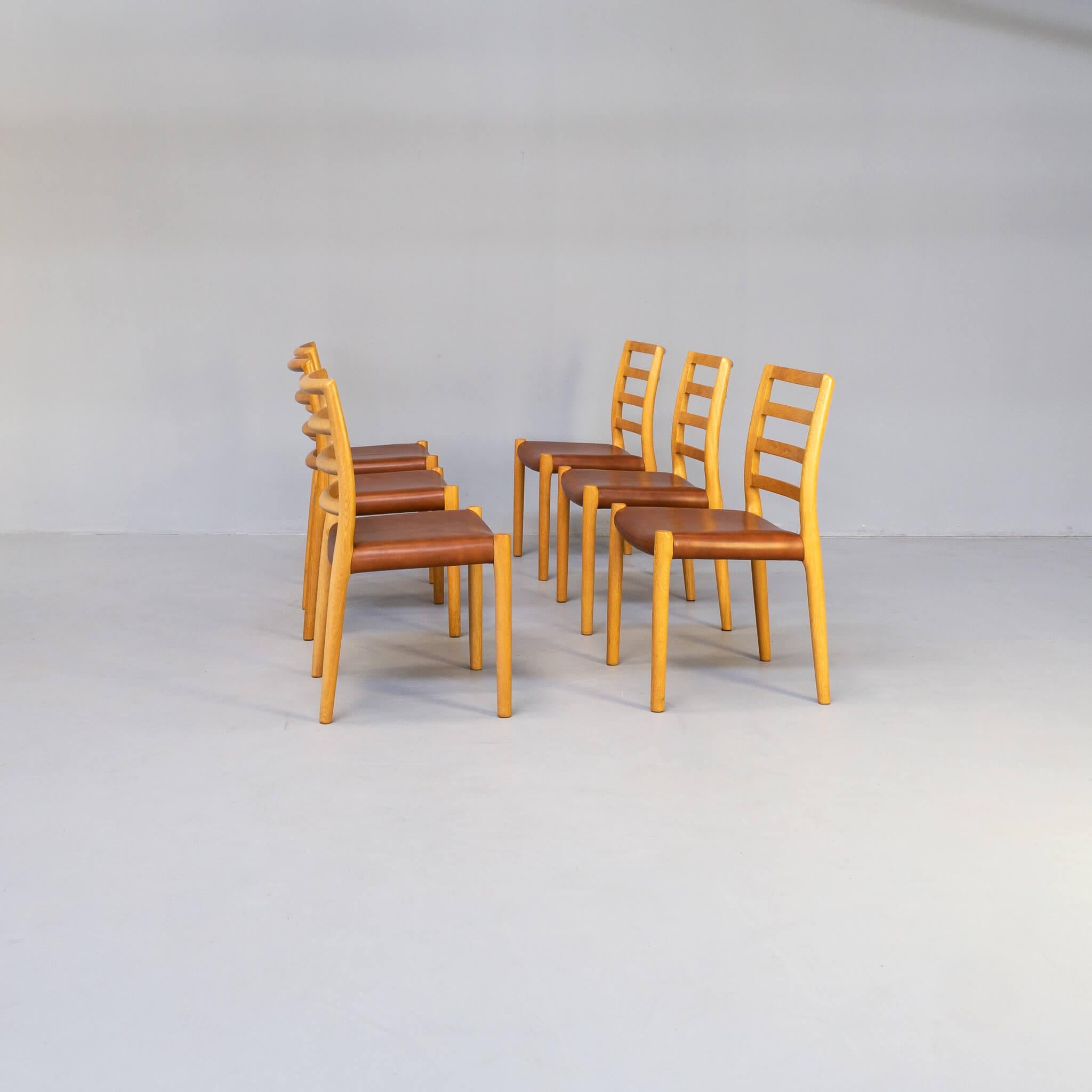 Danish 1970s Niels Otto Møller ‘Model 85’ Dining Chair for Jl Møllers Møbelfabrik Set/6 For Sale
