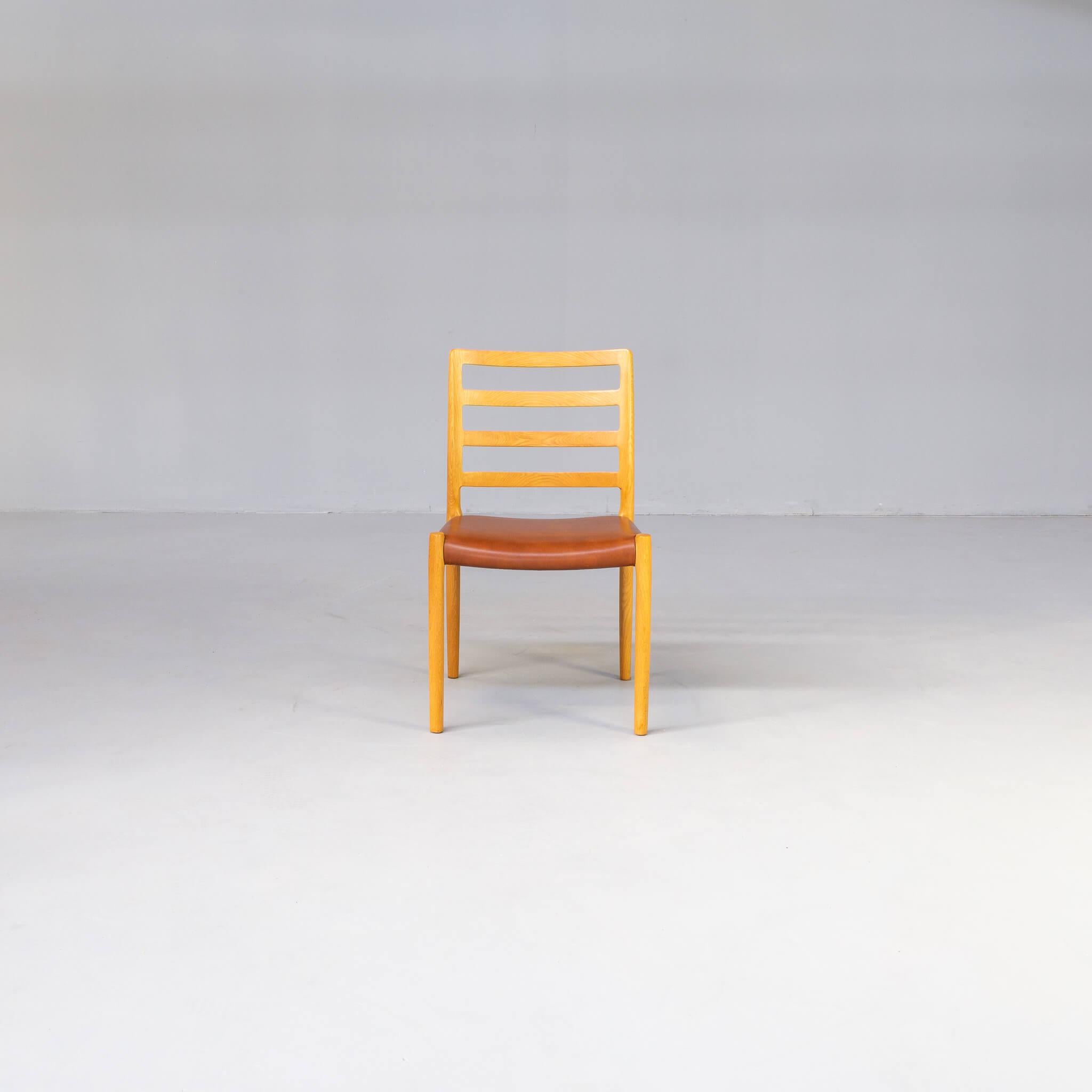 Late 20th Century 1970s Niels Otto Møller ‘Model 85’ Dining Chair for Jl Møllers Møbelfabrik Set/6 For Sale