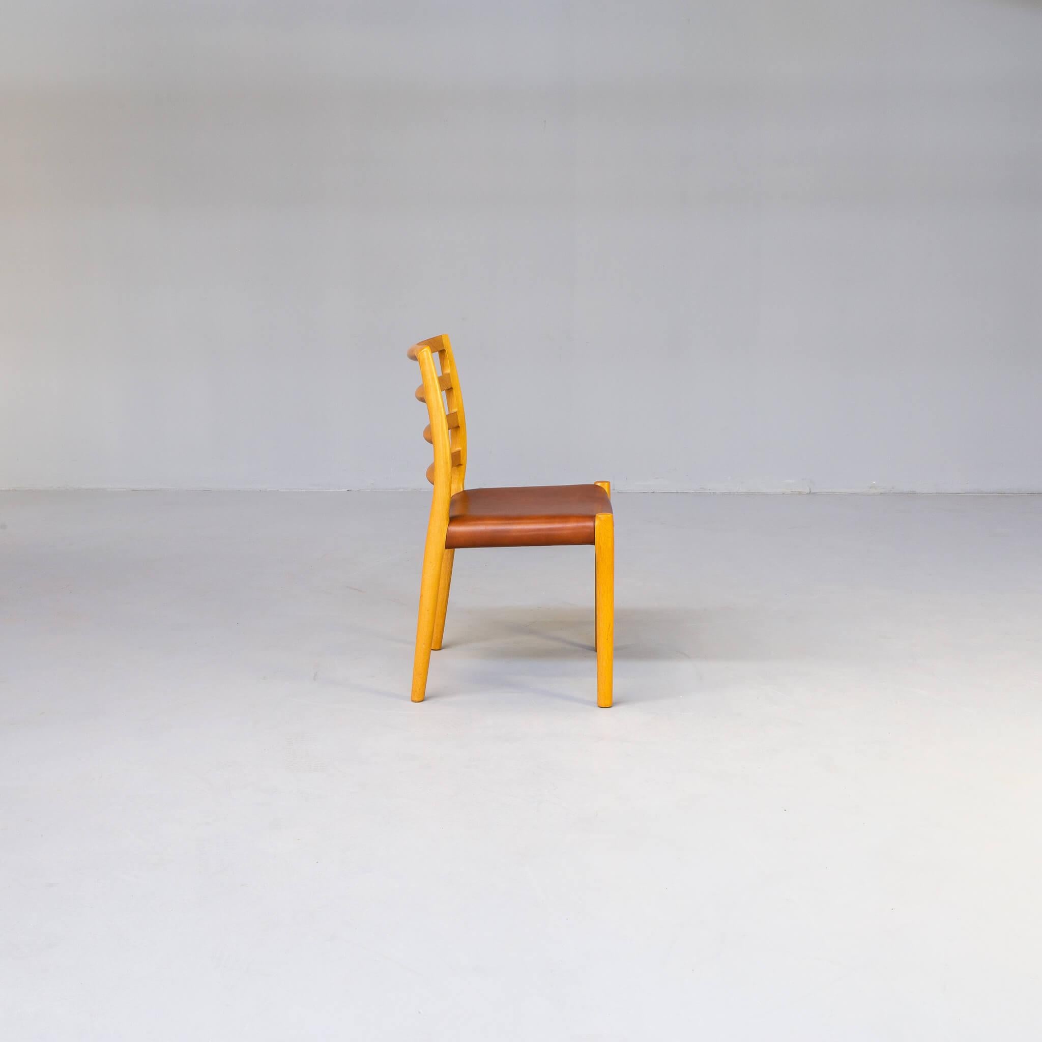 1970s Niels Otto Møller ‘Model 85’ Dining Chair for Jl Møllers Møbelfabrik Set/6 For Sale 1