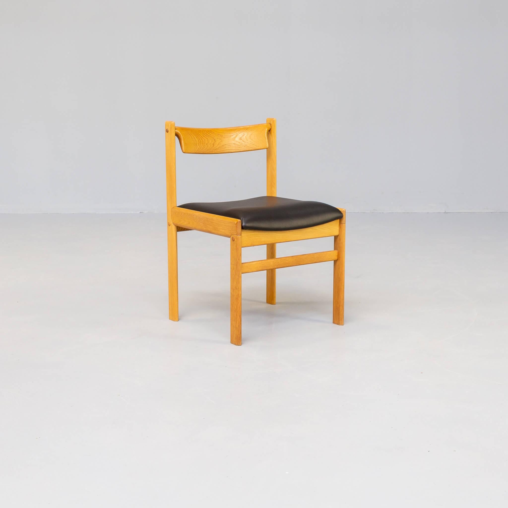 Danish 70s Oak Dining Chair for Bramin Set/6