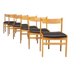 70s Oak Dining Chair for Bramin Set/6