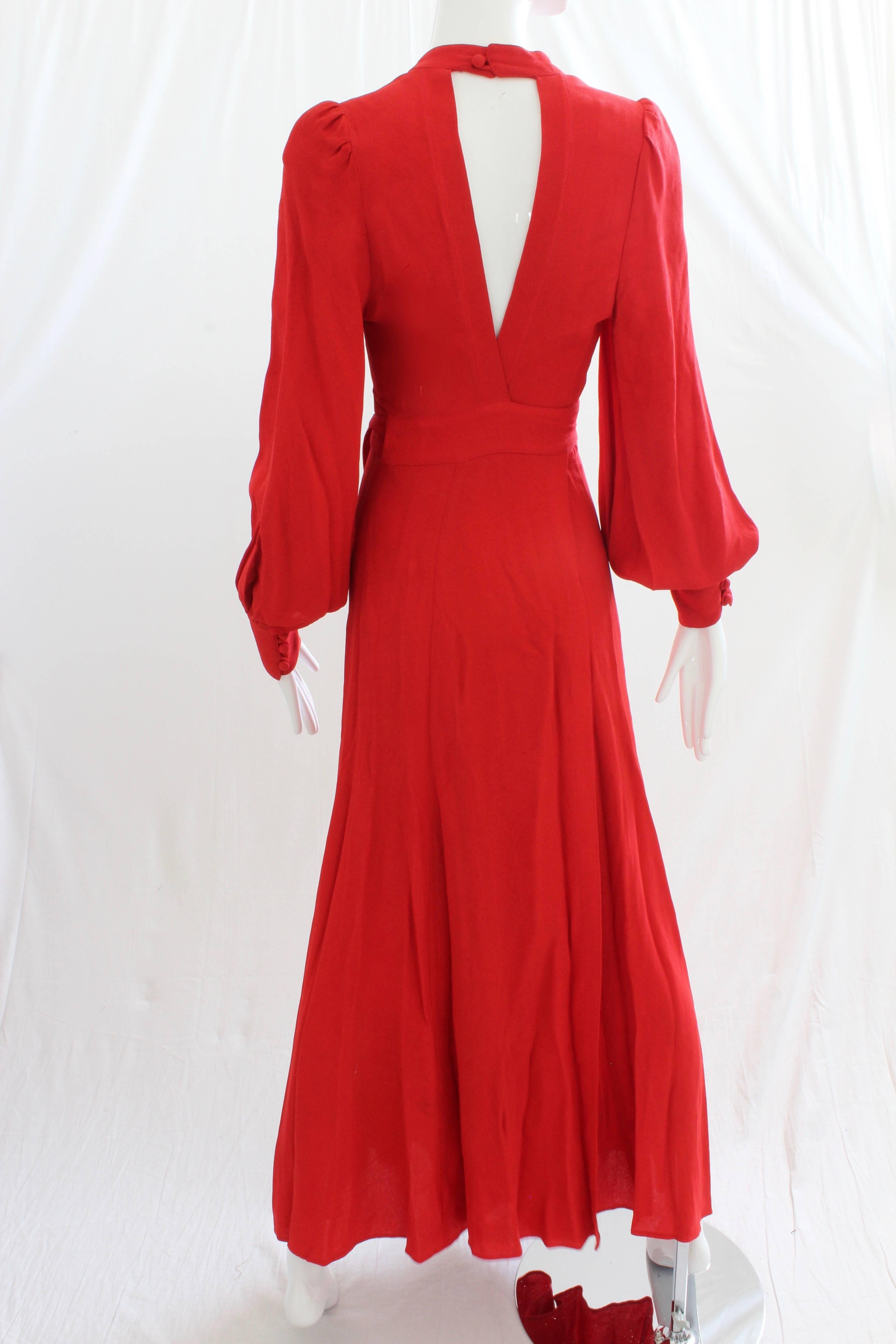 ossie clark red dress