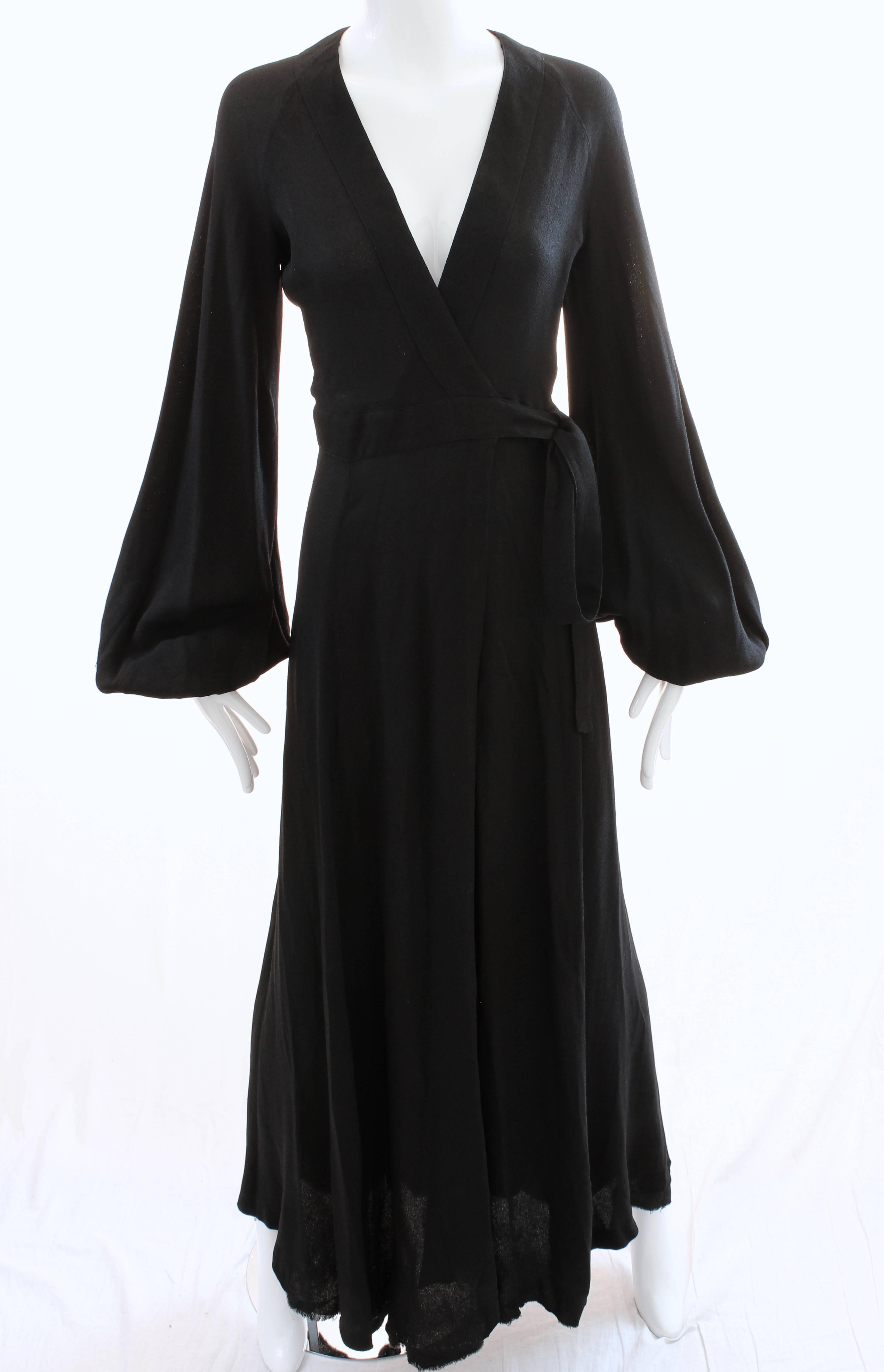 ossie clark black dress