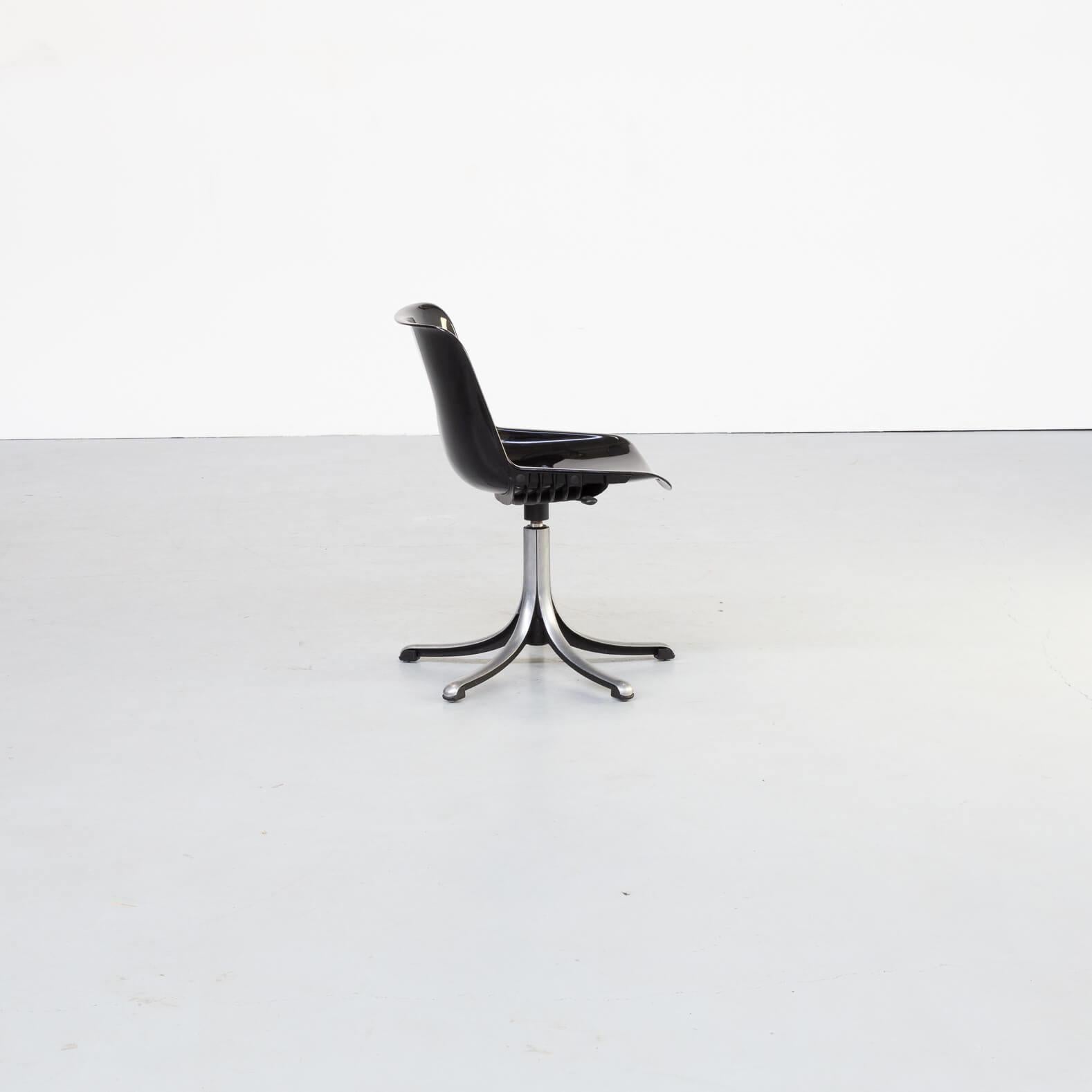 70s Osvaldo Borsani ‘modus’ Desk Chair for Tecno In Good Condition For Sale In Amstelveen, Noord