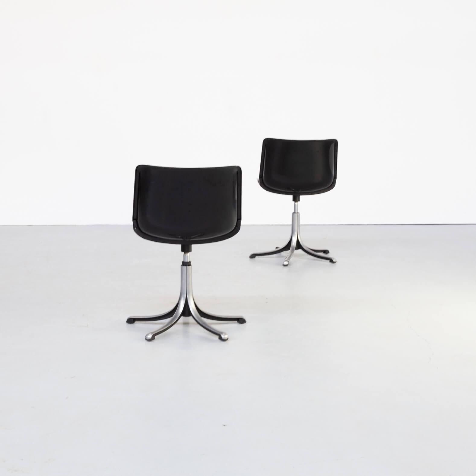 Aluminum 70s Osvaldo Borsani ‘modus’ Desk Chair for Tecno For Sale