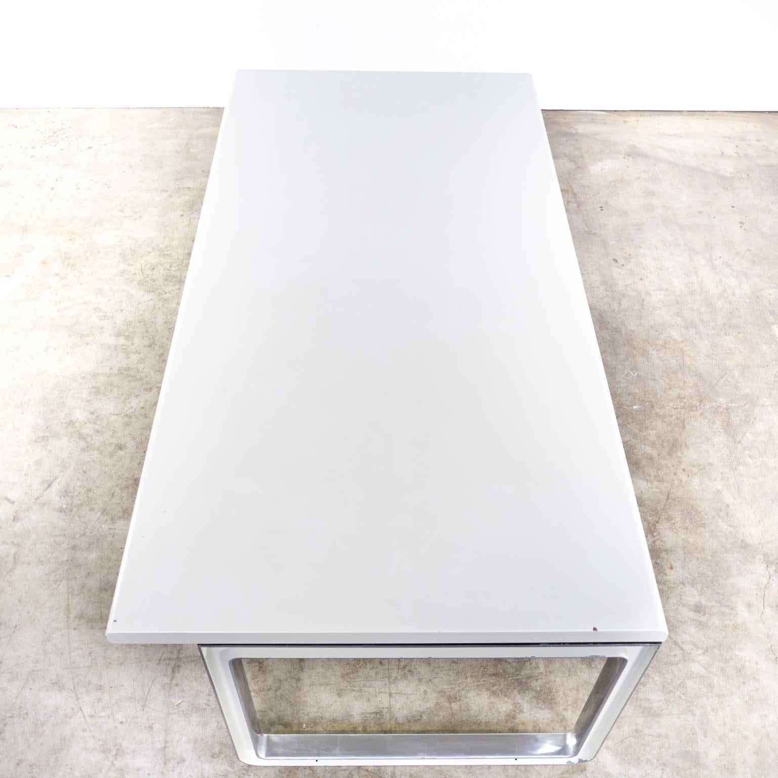 Aluminum 1970s Osvaldo Borsani Writing Desk for Tecno For Sale