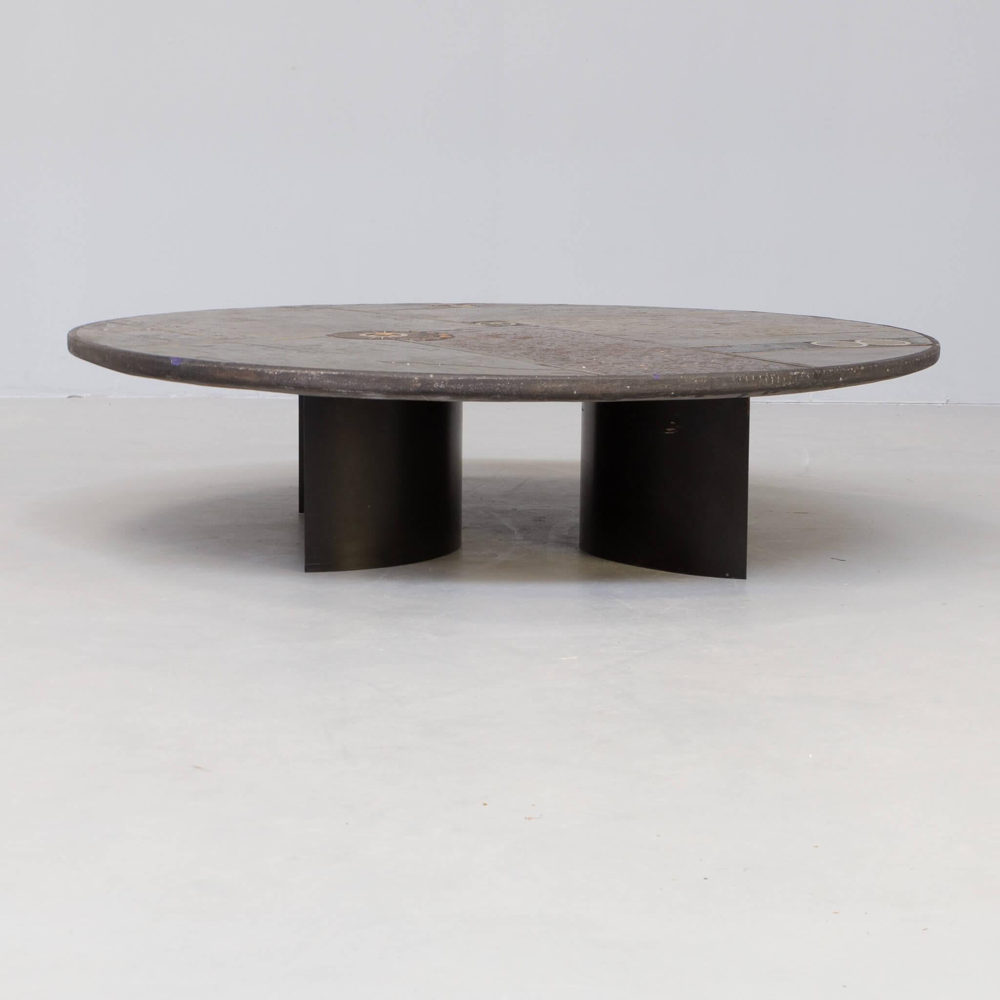 70’s Paul Kingma Artwork Handmade Coffee Table For Sale 4