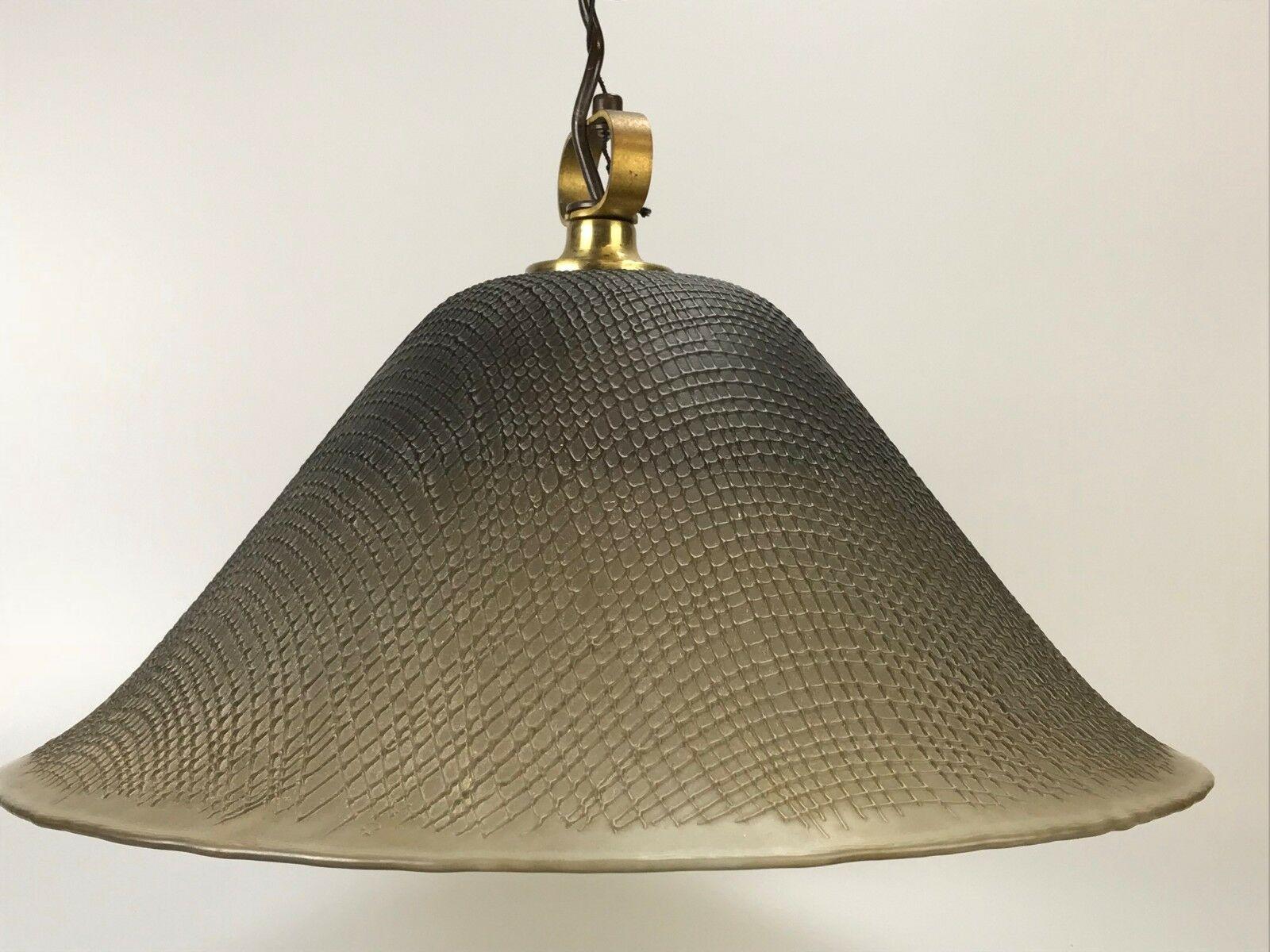 Late 20th Century 70s Peill & Putzler Hanging Lamp Ceiling Lamp Glass Design Lamp