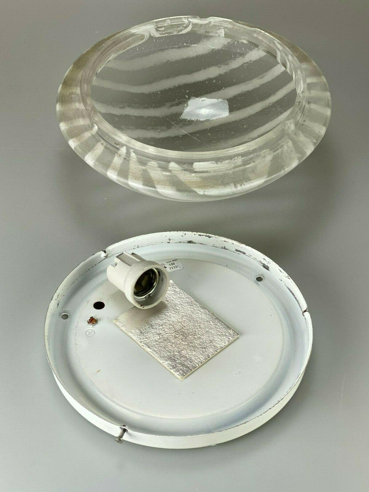 70er Jahre Peill & Putzler Plafoniere Deckenleuchte Glas Space Design Lampe im Angebot 5