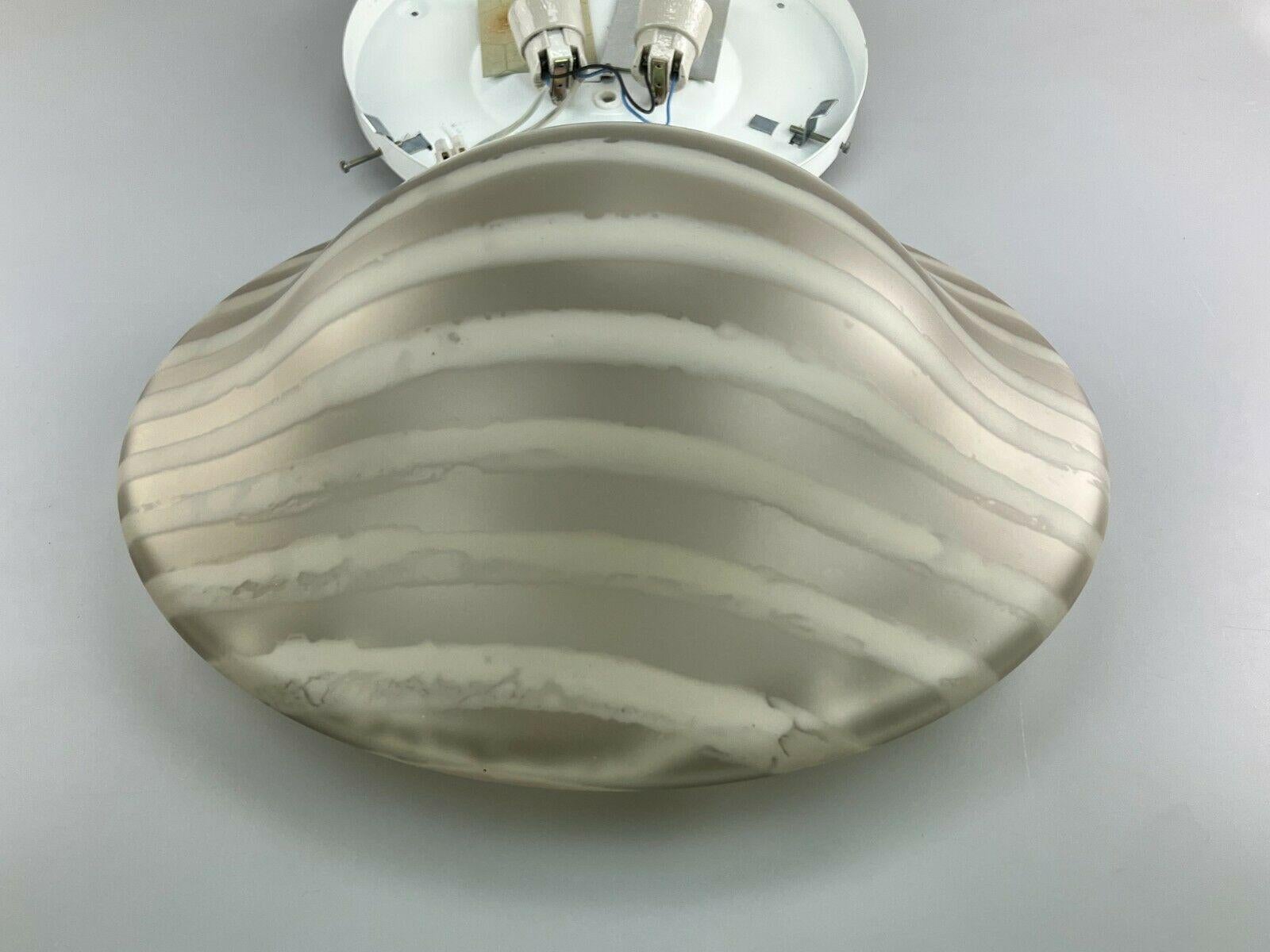 70s Peill & Putzler Plafoniere Ceiling Lamp Glass Space Design Lamp For Sale 6