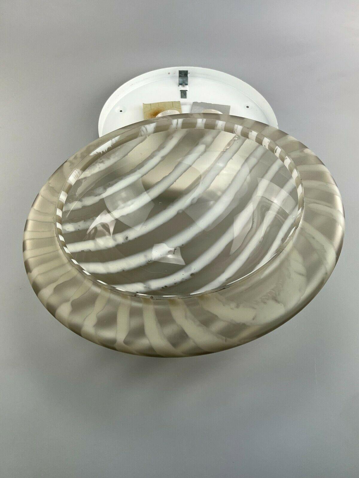 70s Peill & Putzler Plafoniere Ceiling Lamp Glass Space Design Lamp For Sale 7