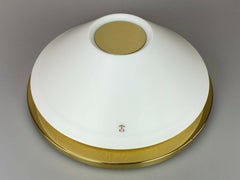 70er Jahre Peill & Putzler Plafoniere Deckenleuchte Glas-Deckenleuchte im Space Design Lampe
