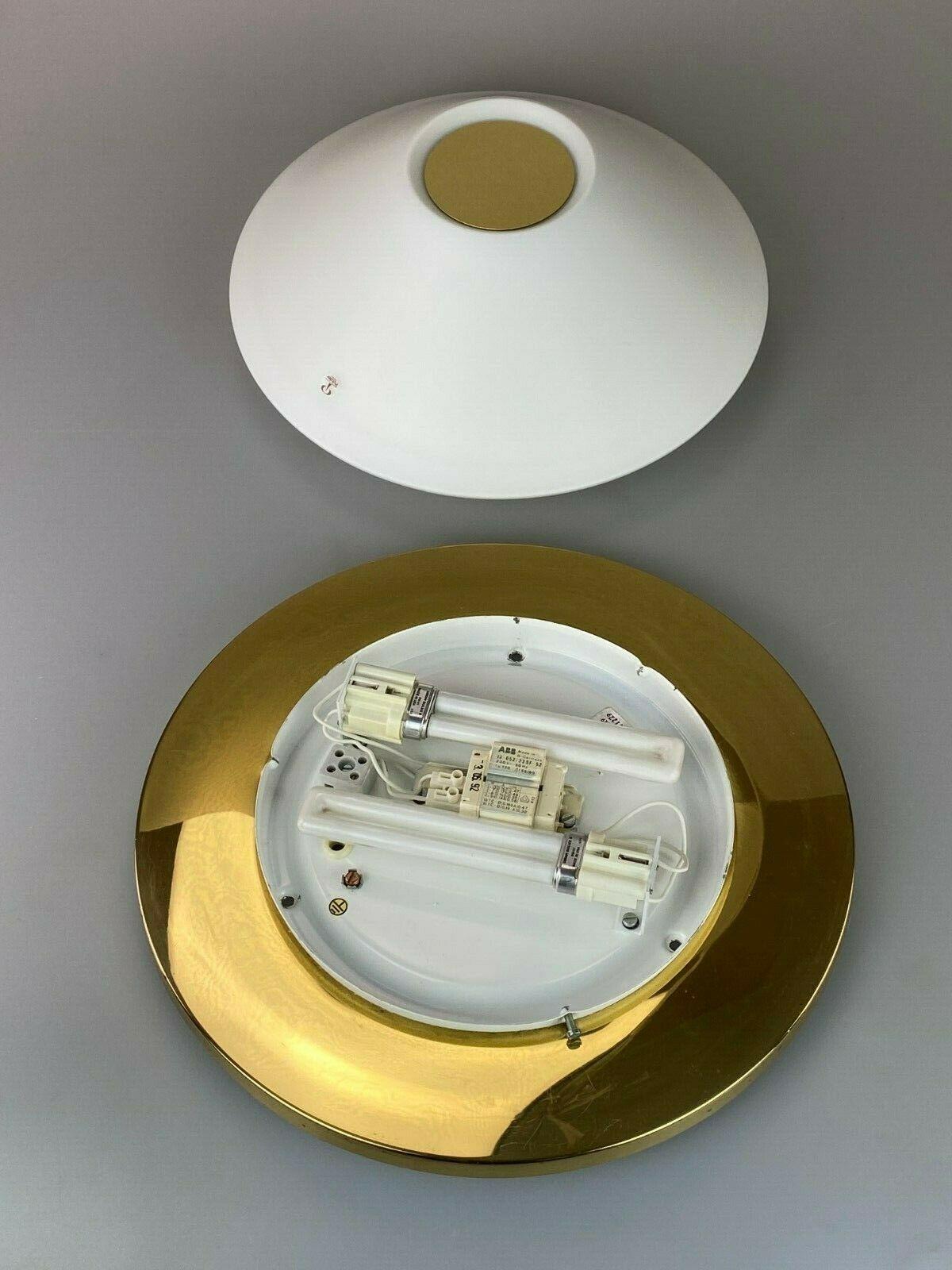 70s Peill & Putzler Plafoniere Ceiling Lamp Glass Space Design Lamp For Sale 3