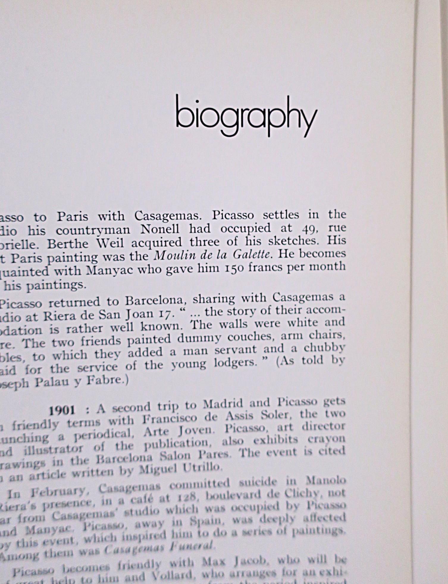 Tavolino o libro da biblioteca Picasso degli anni '70 in vendita 11