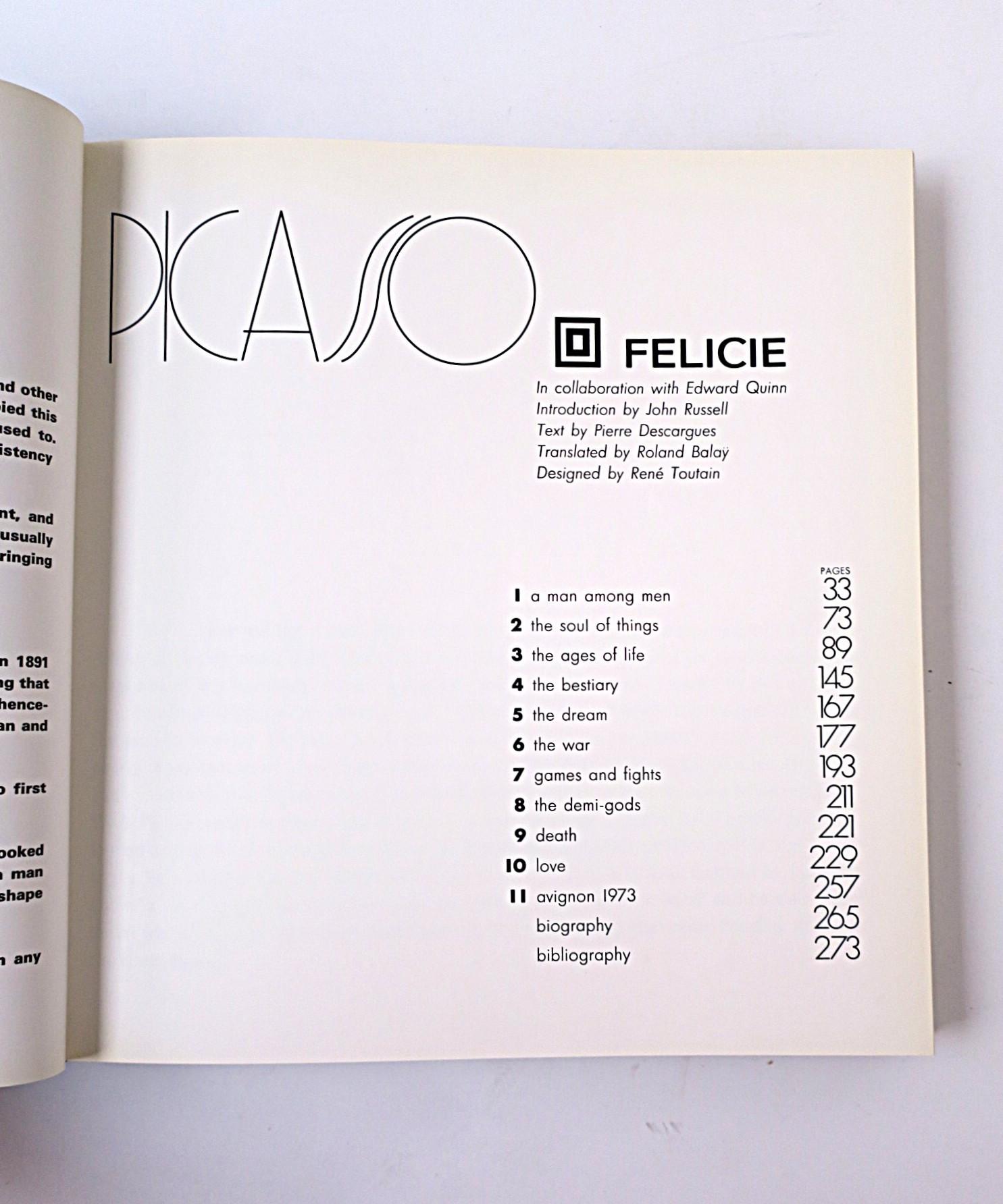 XX secolo Tavolino o libro da biblioteca Picasso degli anni '70 in vendita
