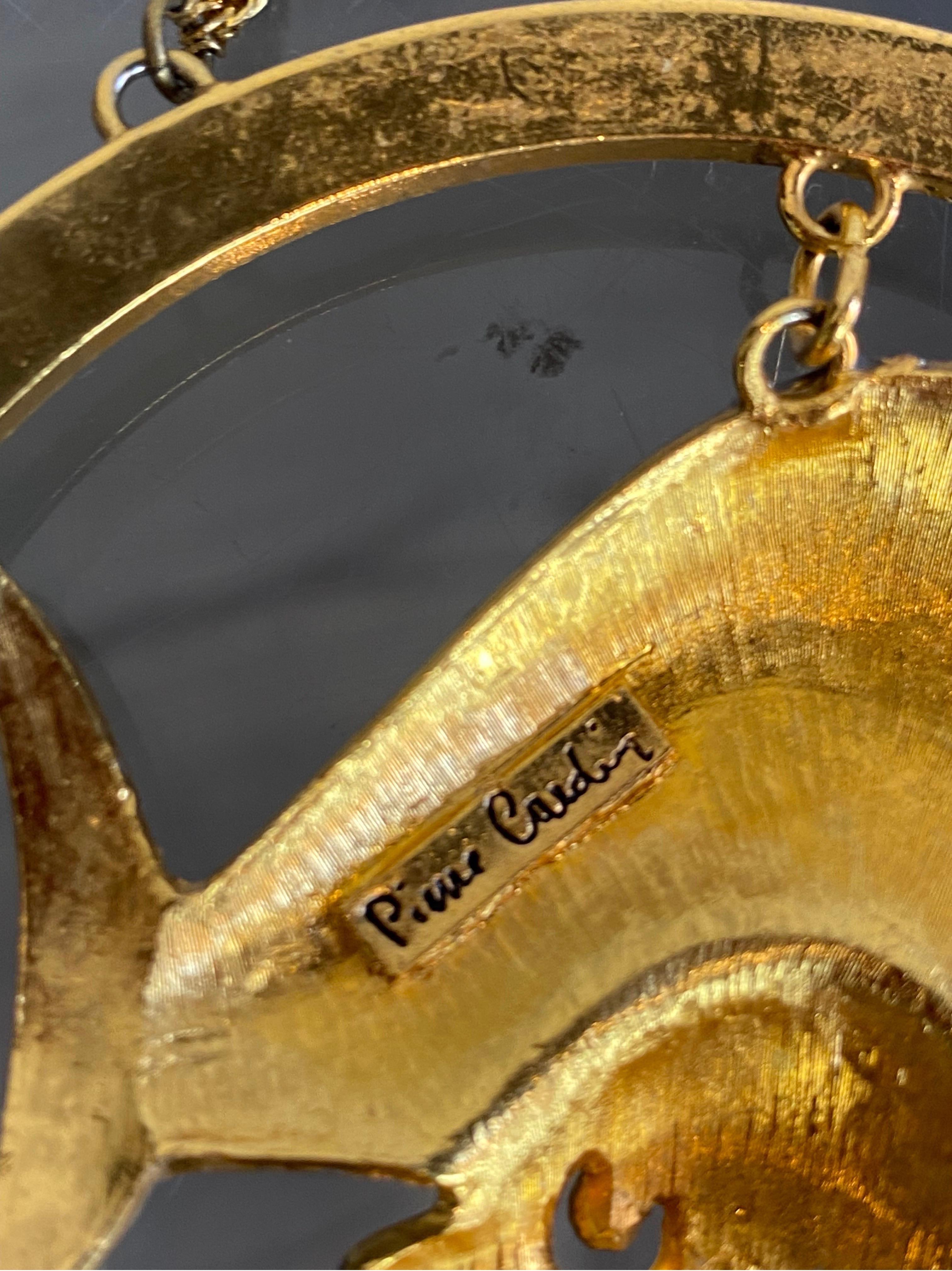 70s Pierre Cardin golden choker necklace 1