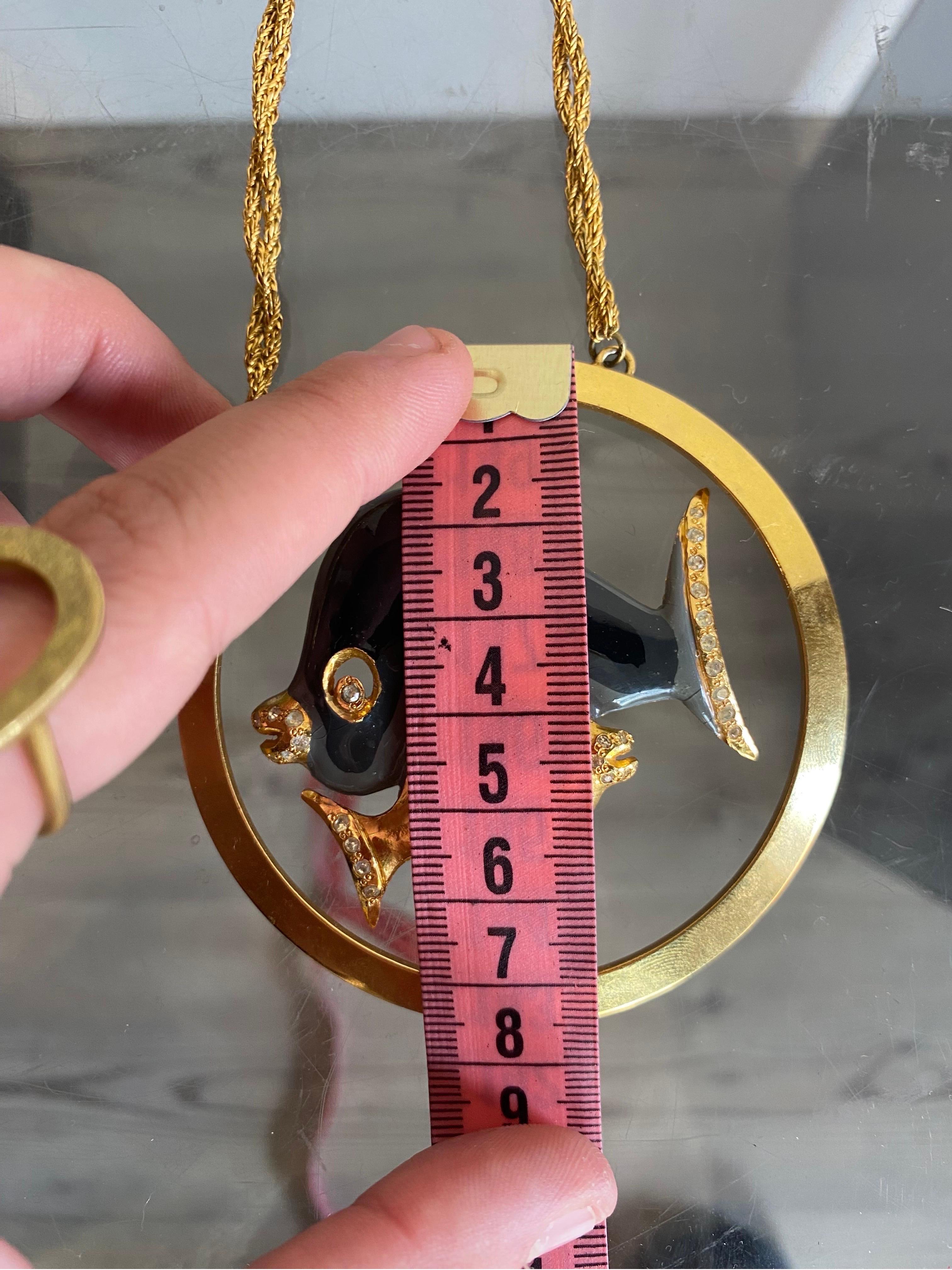 70s Pierre Cardin golden choker necklace 4