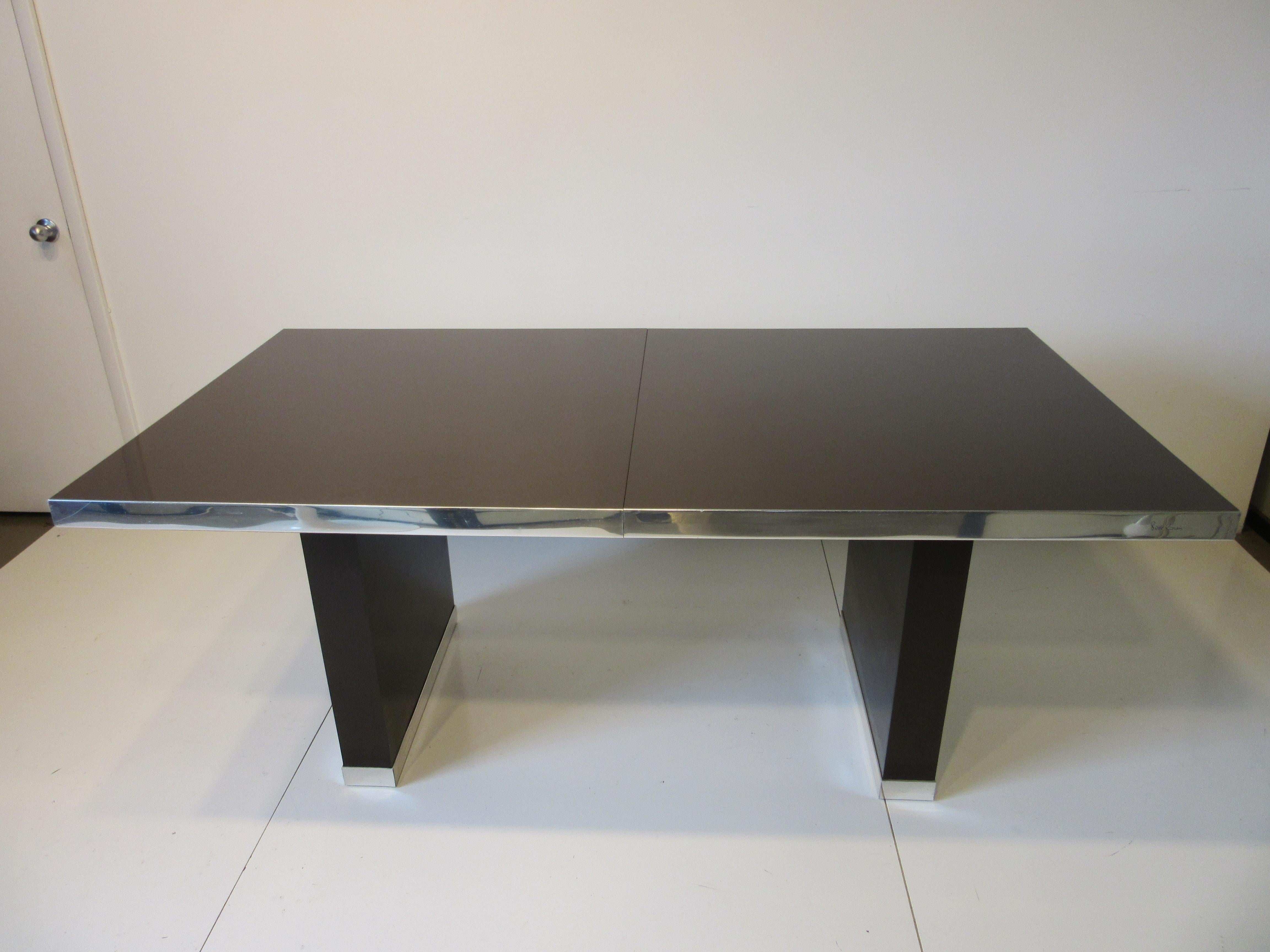 Modern 70's Pierre Cardin Pedestal Dining Table