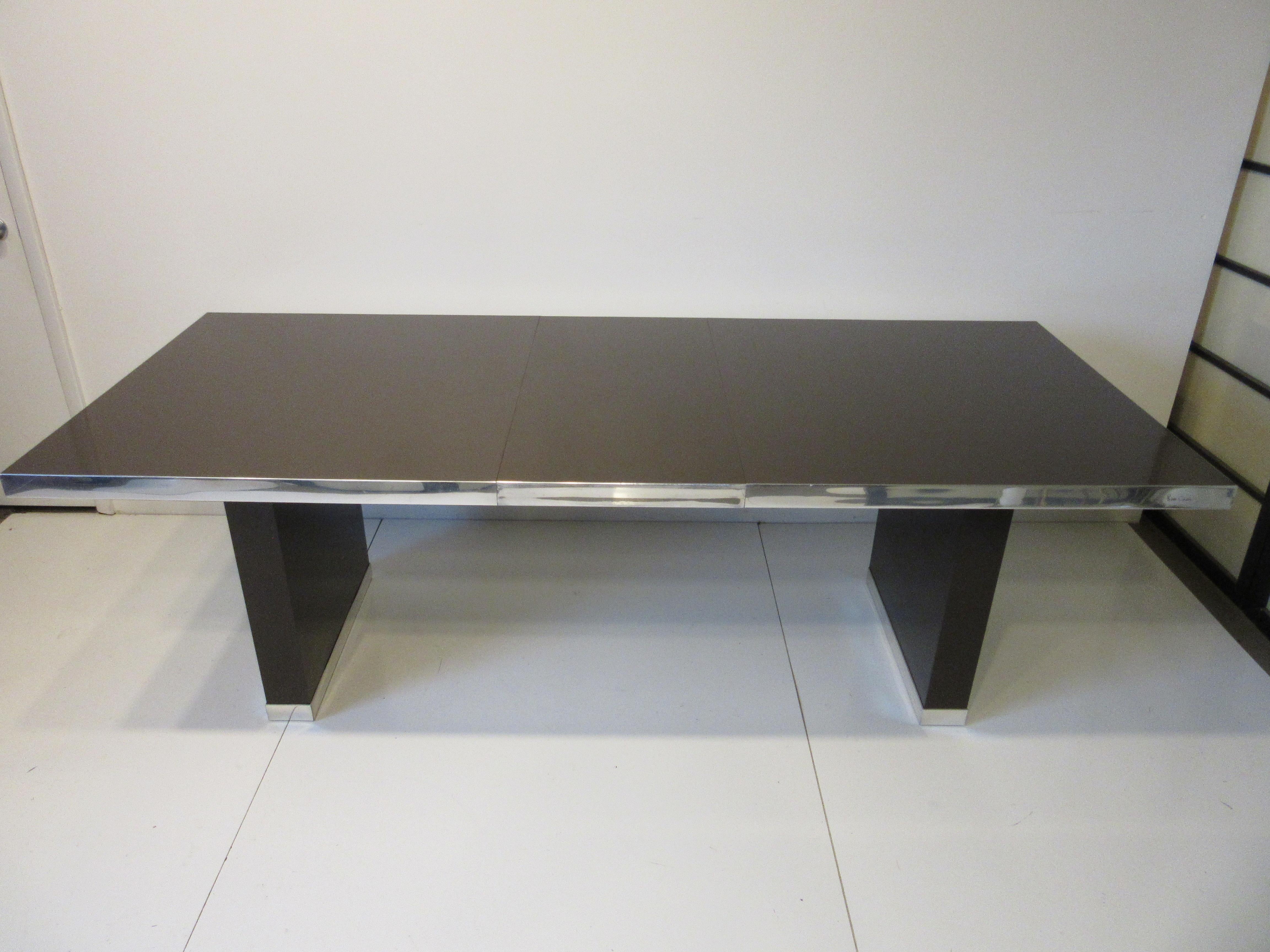 American 70's Pierre Cardin Pedestal Dining Table