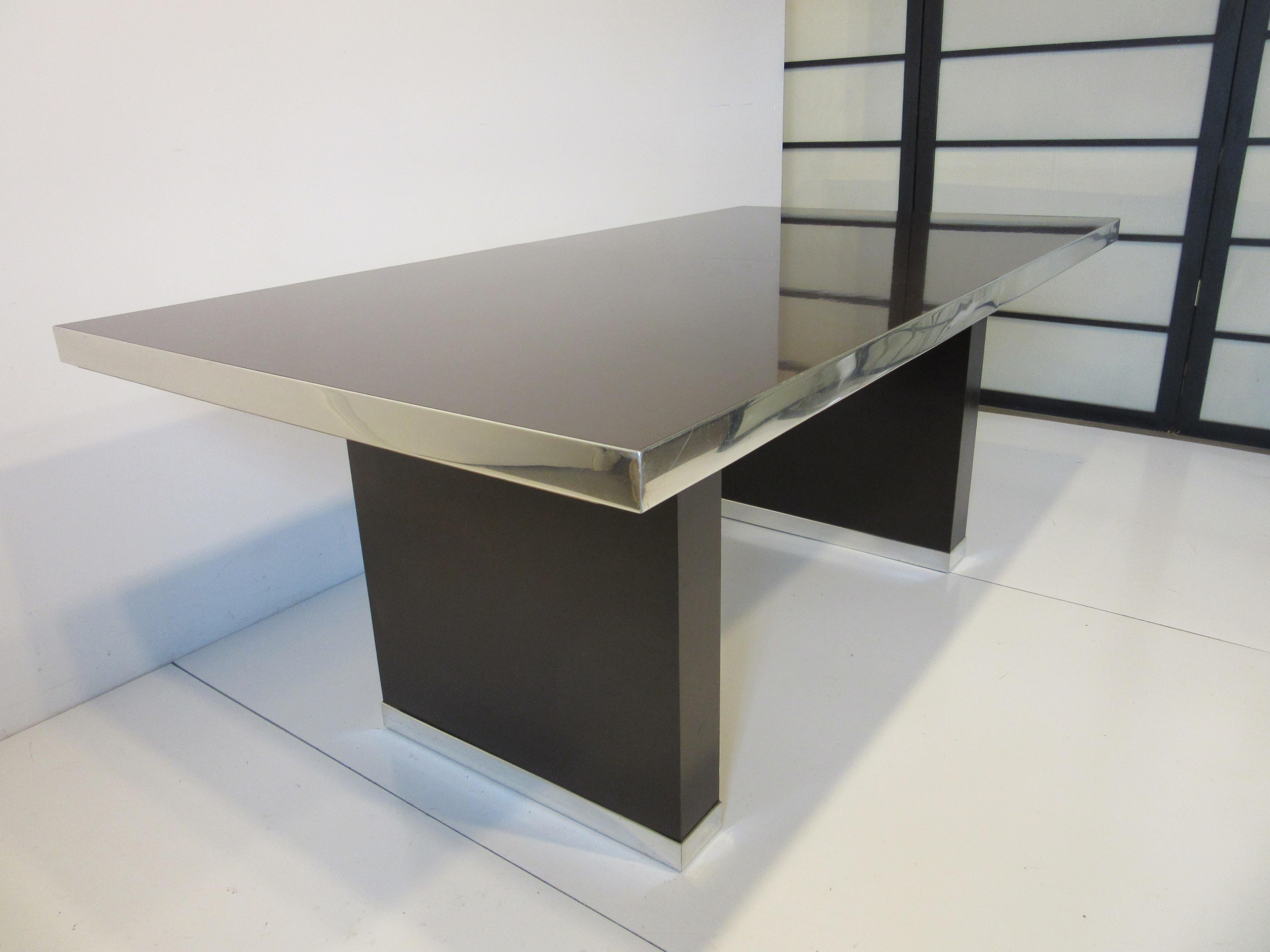 20th Century 70's Pierre Cardin Pedestal Dining Table