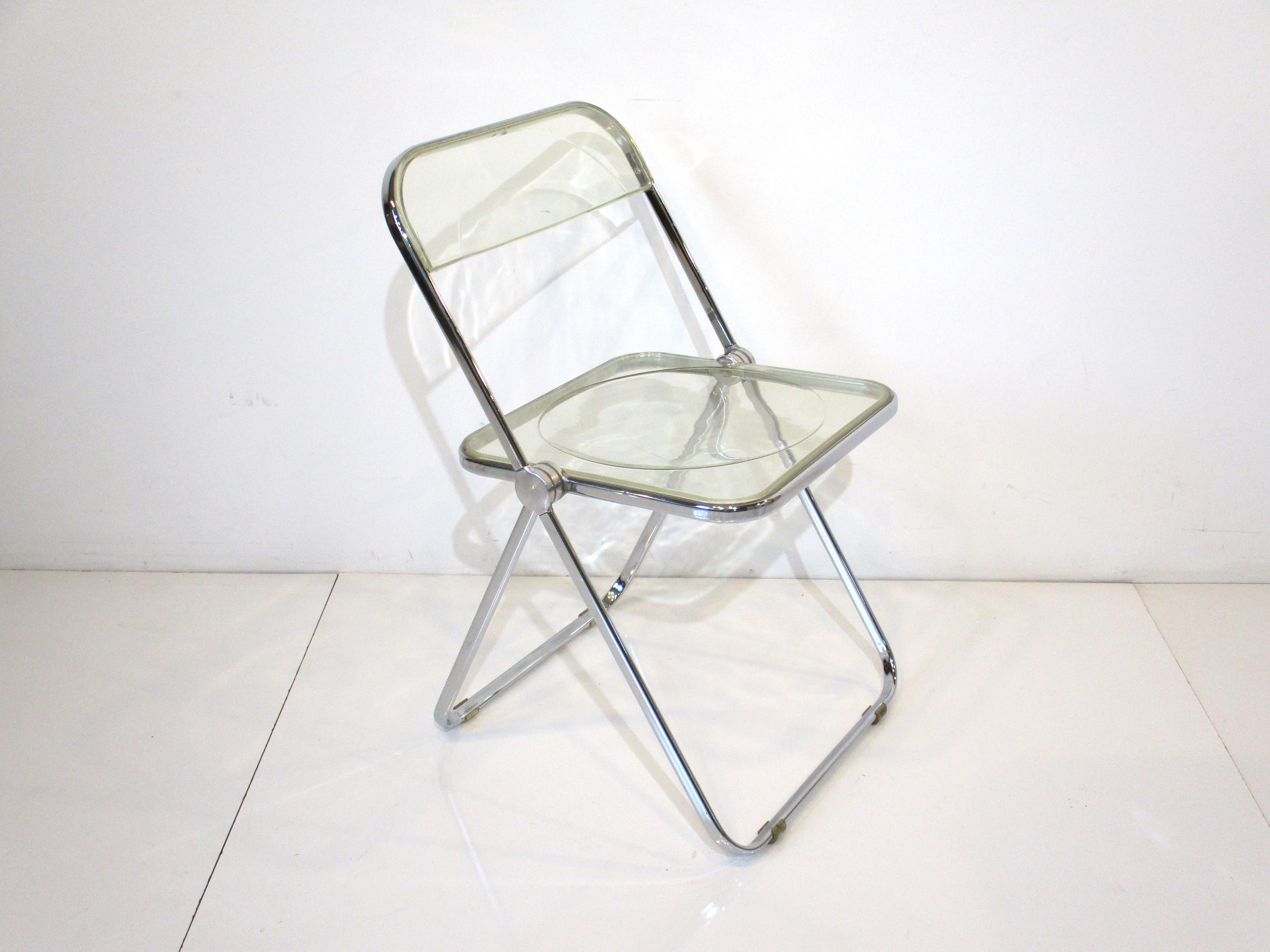 20th Century 70's Piretti Platone Folding Desk / Chair Set for Castelli Italy