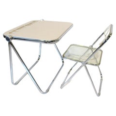 70's Piretti Platone Folding Desk / Chair Set for Castelli Italy