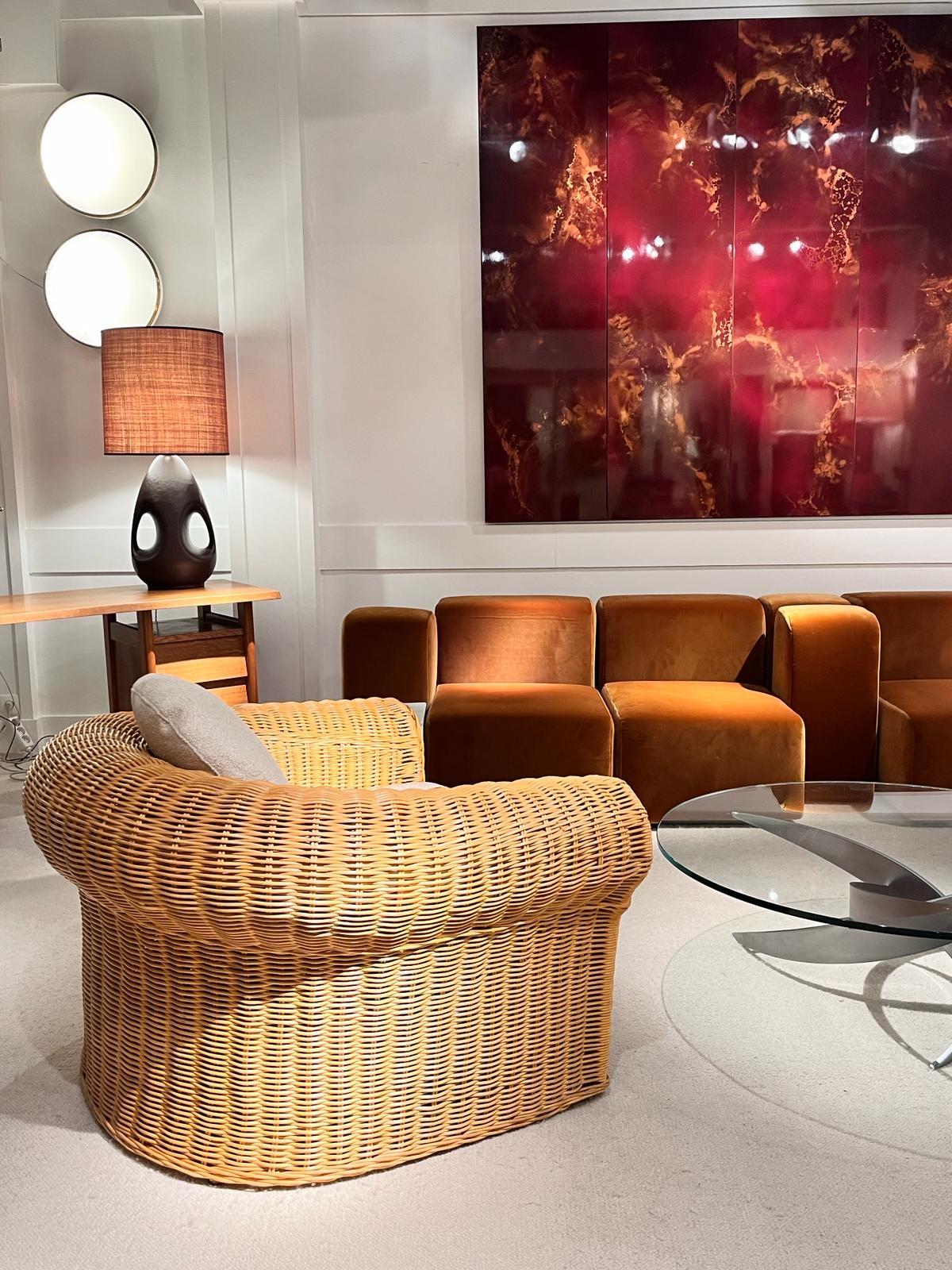 Sillón de ratán años 70 Ratán en venta