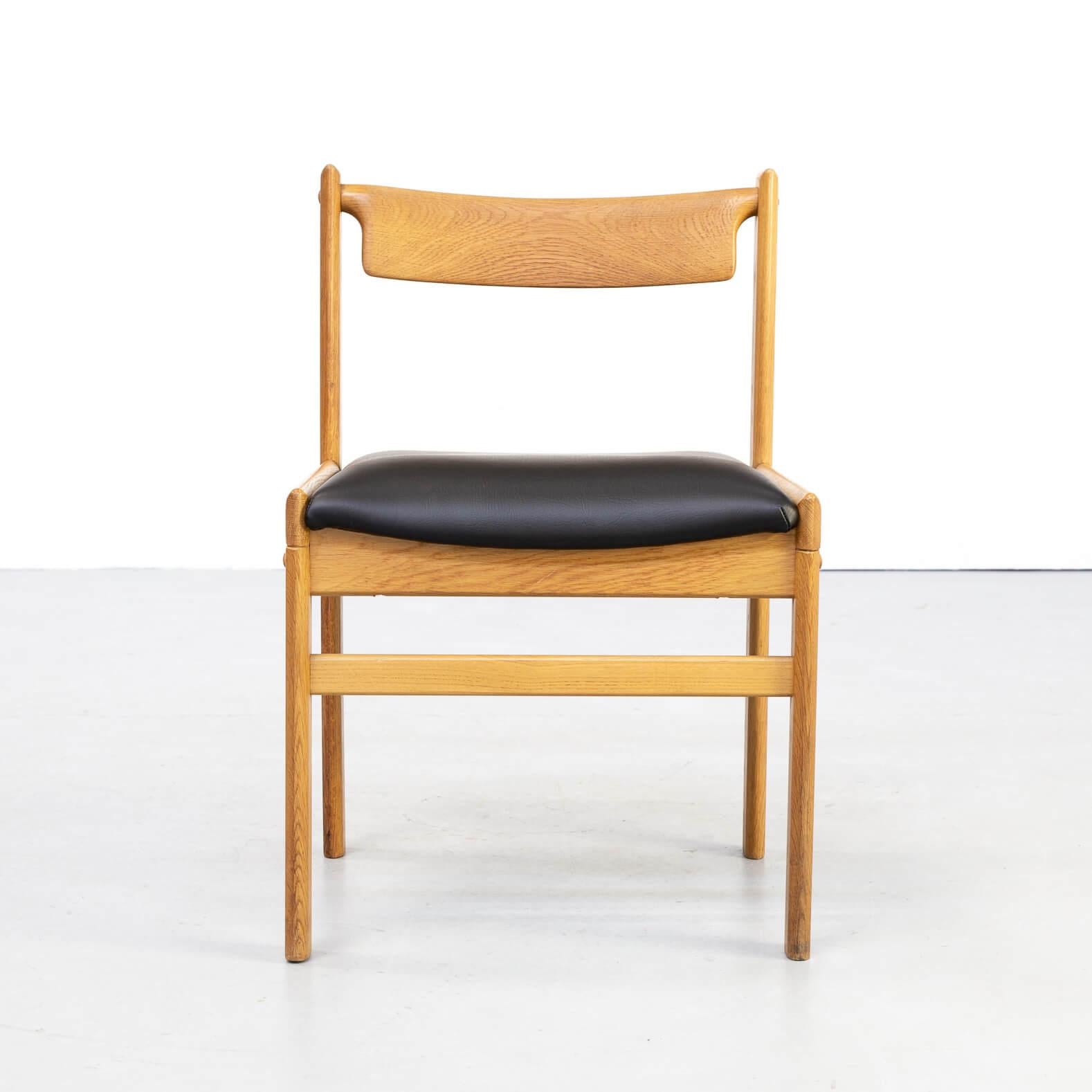 1970s Re-Upholstered Oak Skai Dining Chair for Bramin Set of 6 For Sale 2