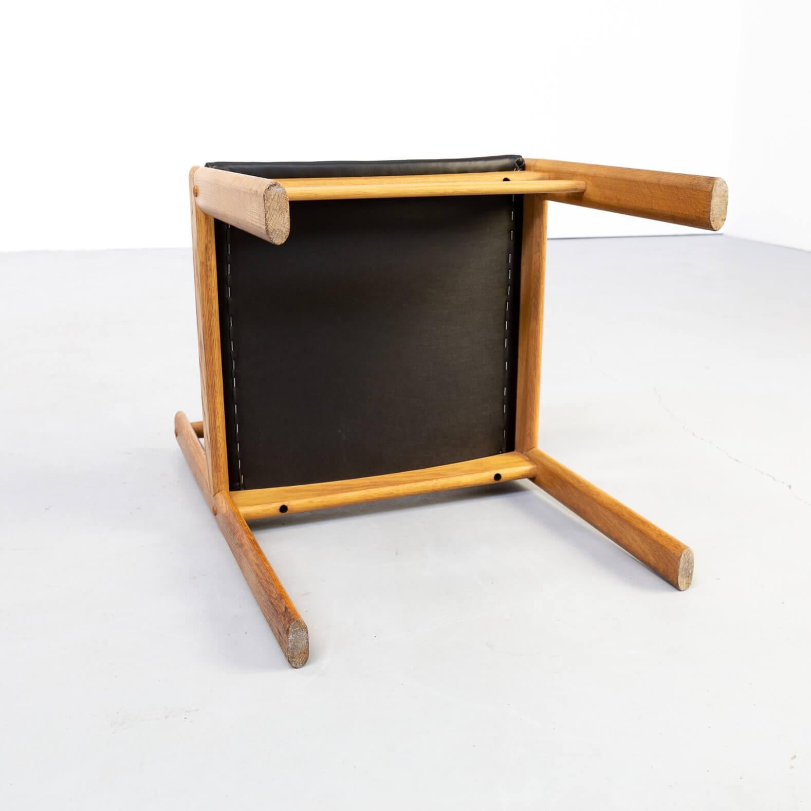1970s Re-Upholstered Oak Skai Dining Chair for Bramin Set of 6 For Sale 5