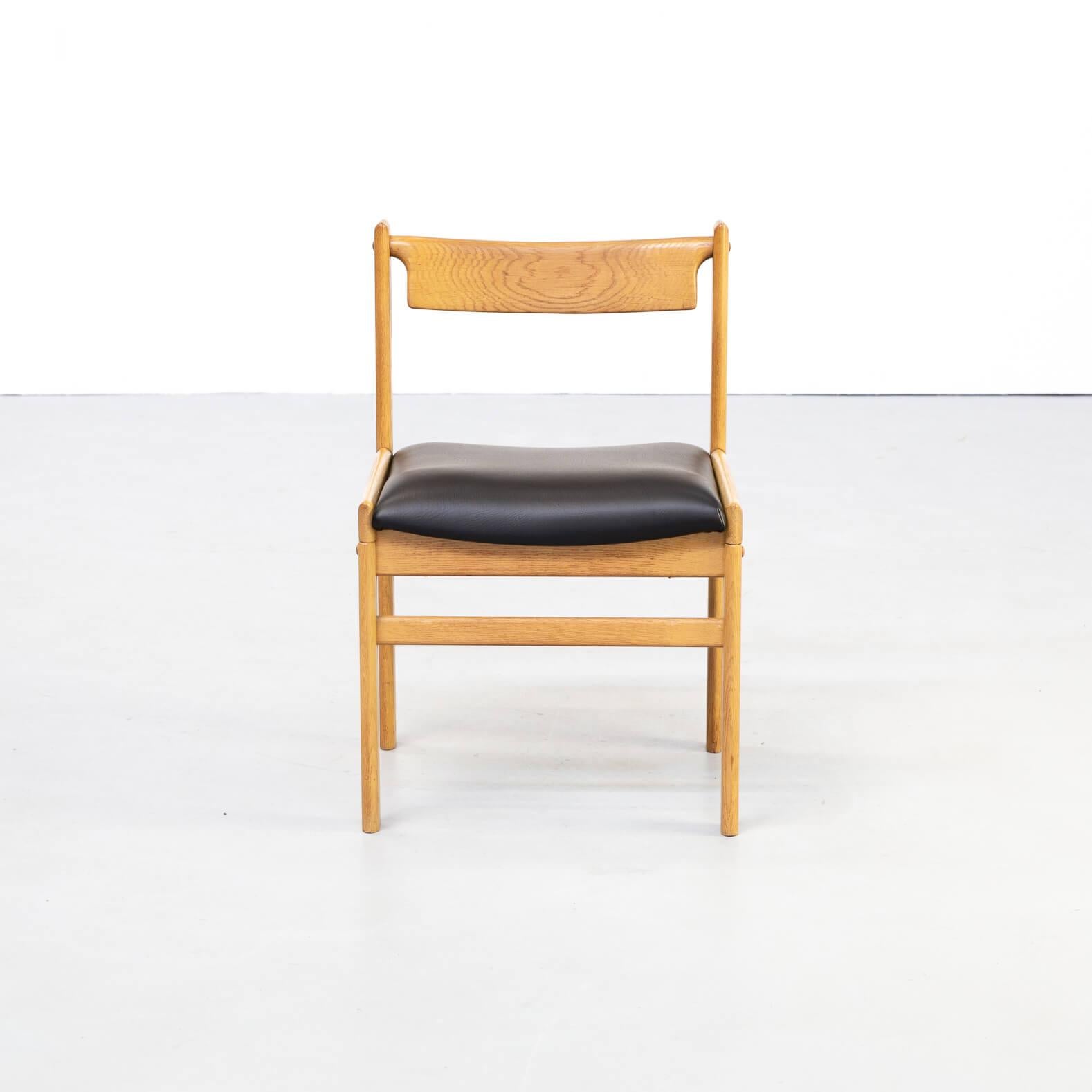 Danish 1970s Re-Upholstered Oak Skai Dining Chair for Bramin Set of 6 For Sale